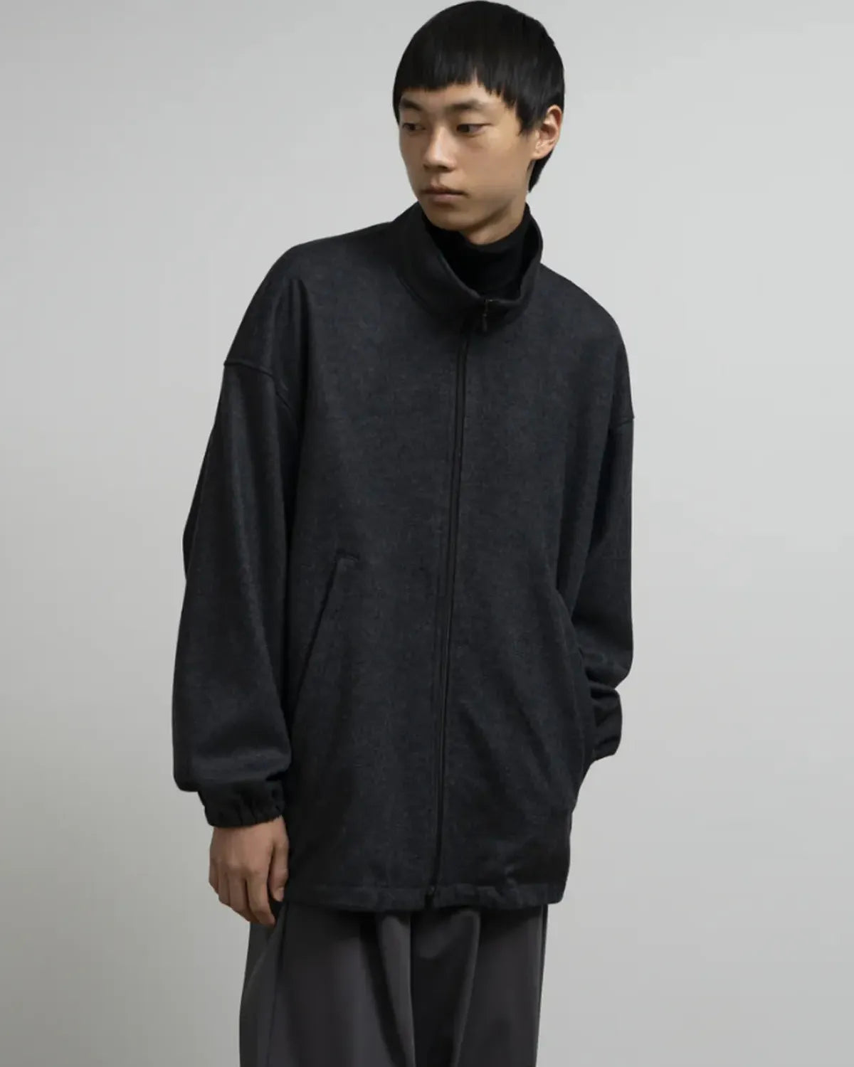 Graphpaper / Wool Smooth Flannel Track Blouson (GU253-30220B)