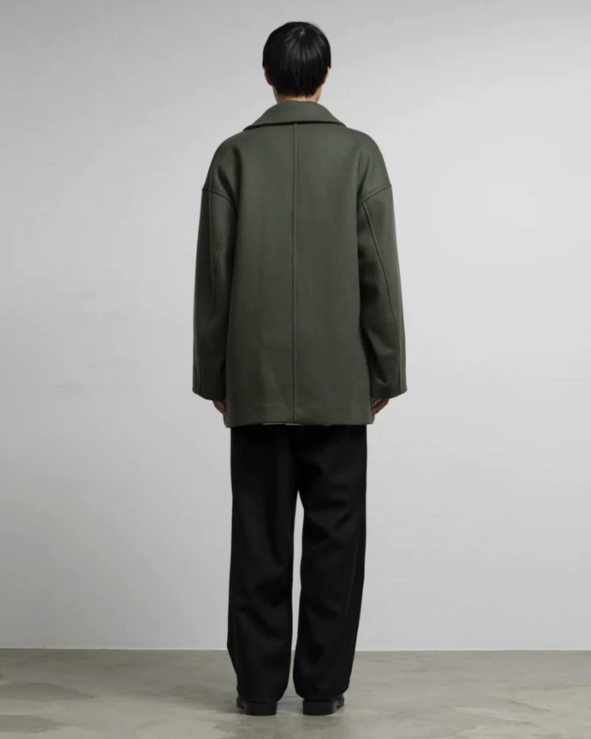 Graphpaper / Light Melton Shawl Collar Coat (GM253-10268C)