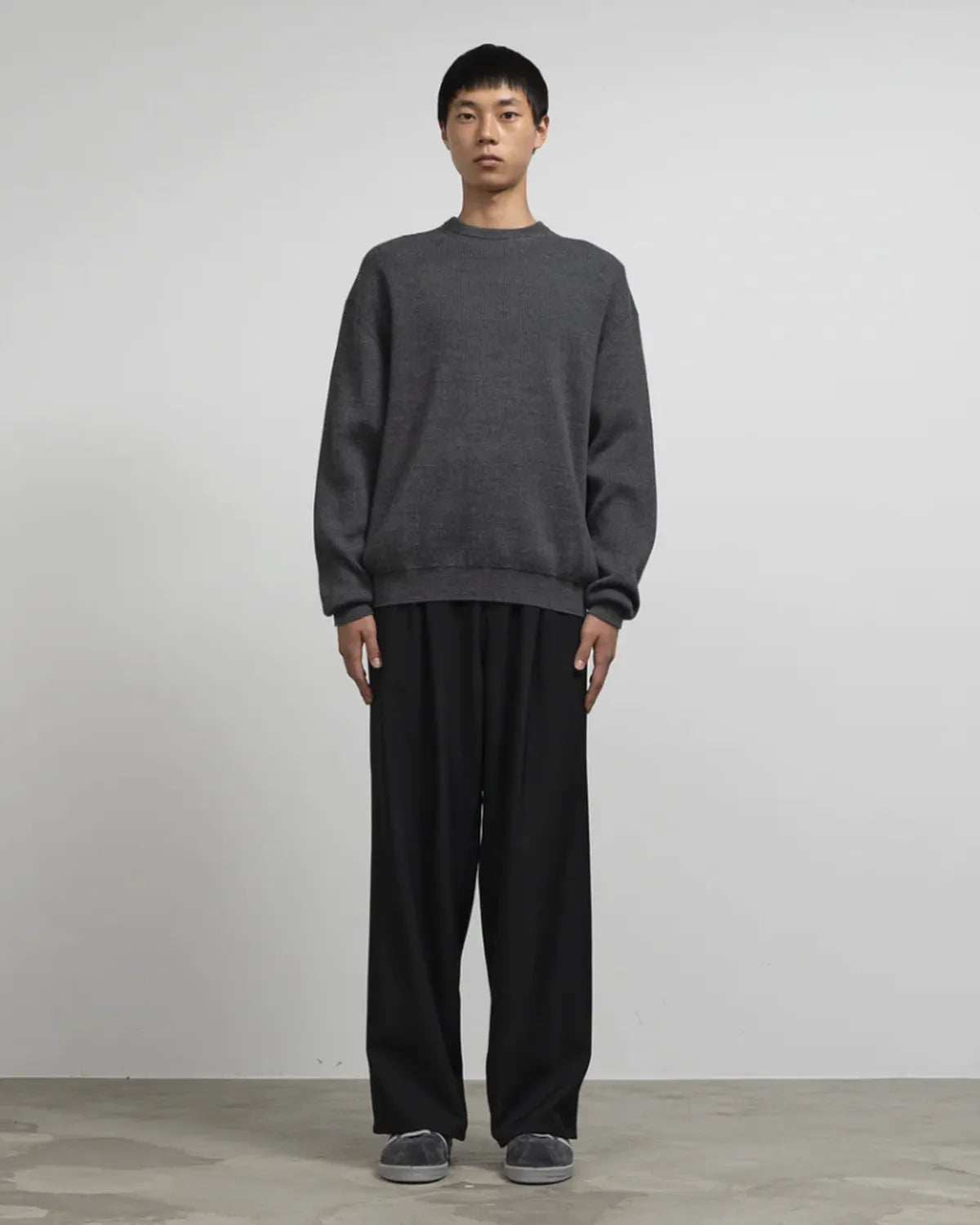 Graphpaper / High Density Crew Neck Knit (GU253-80260B)