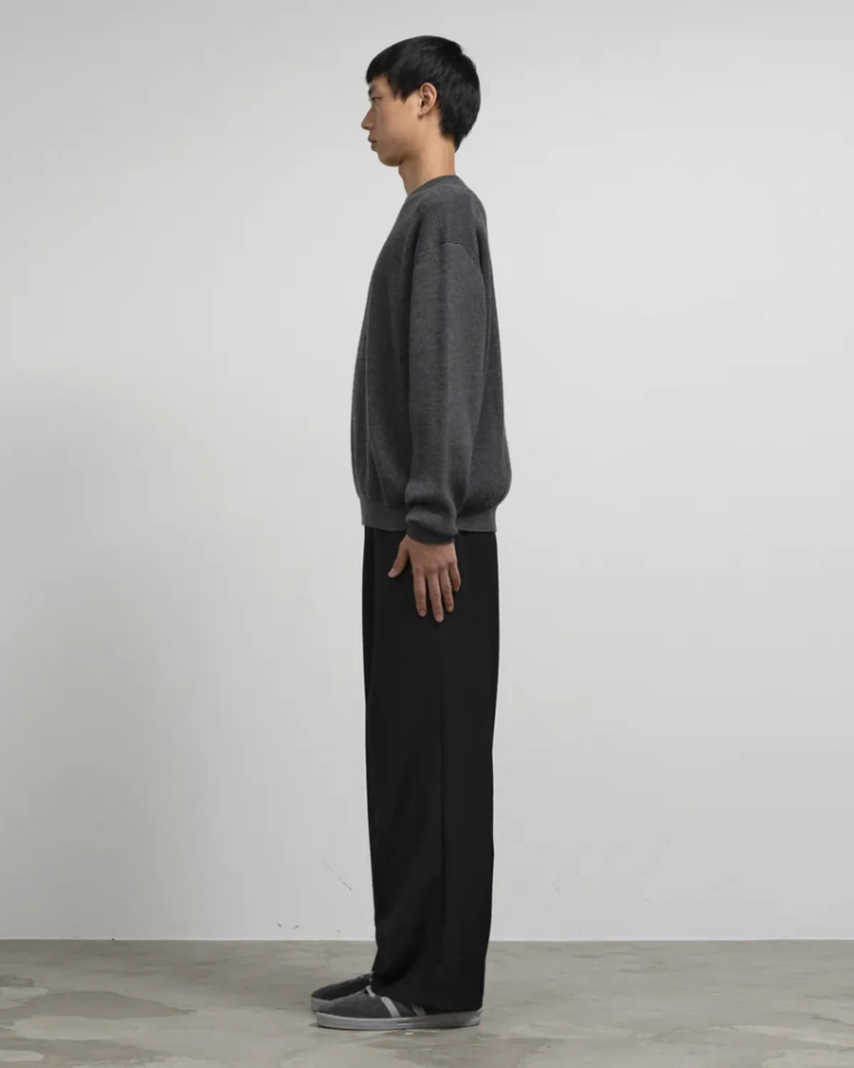 Graphpaper / High Density Crew Neck Knit (GU253-80260B)