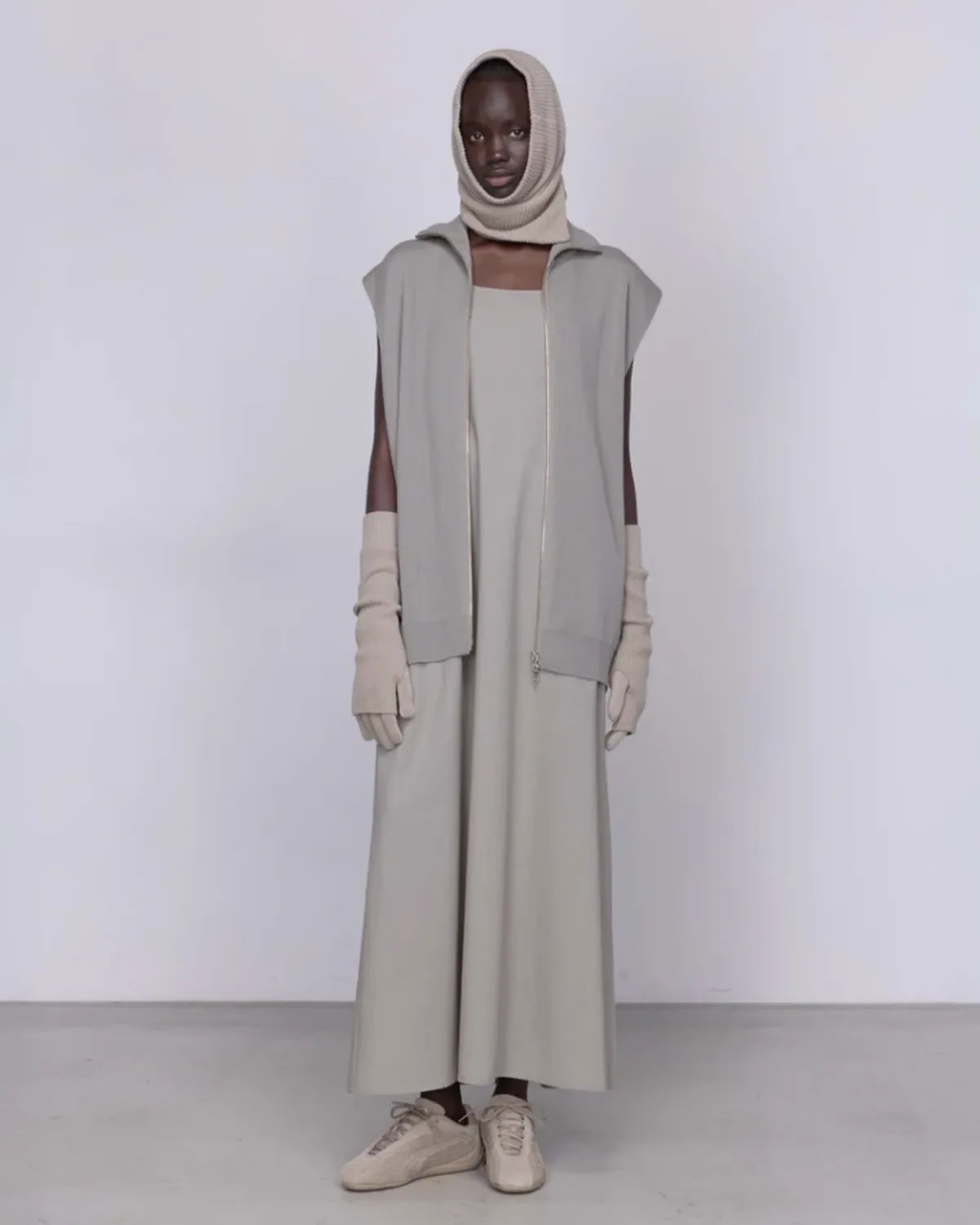 Graphpaper / High Density Drivers Knit Vest (GU253-80262C)