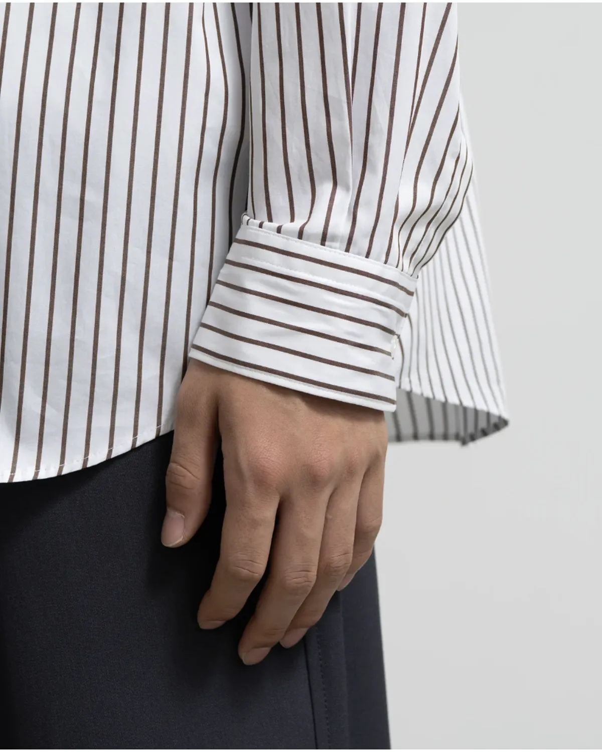 Graphpaper / SIDOGRAS Stripe Regular Collar Shirt (GM254-50024STB)