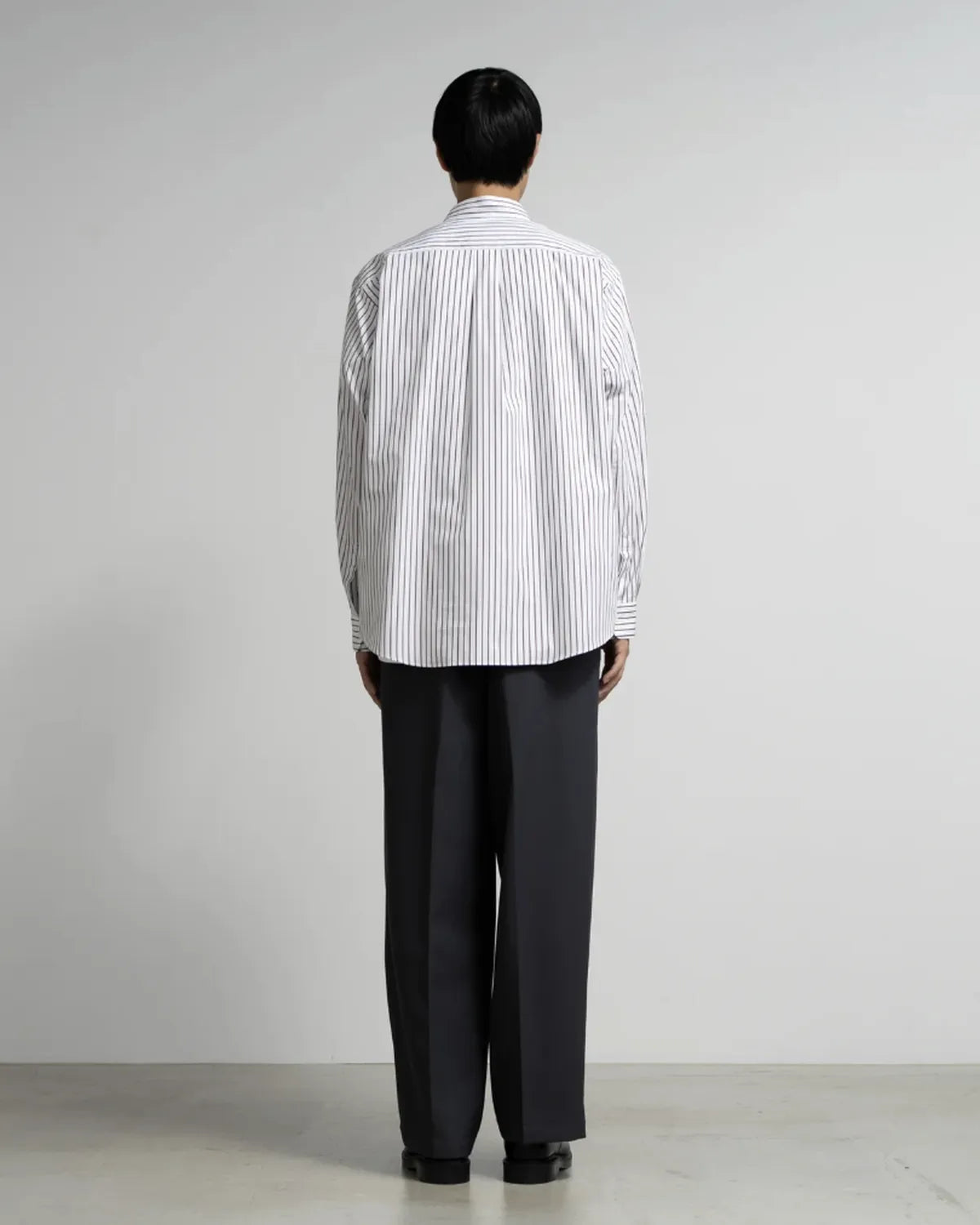 Graphpaper / SIDOGRAS Stripe Regular Collar Shirt (GM254-50024STB)