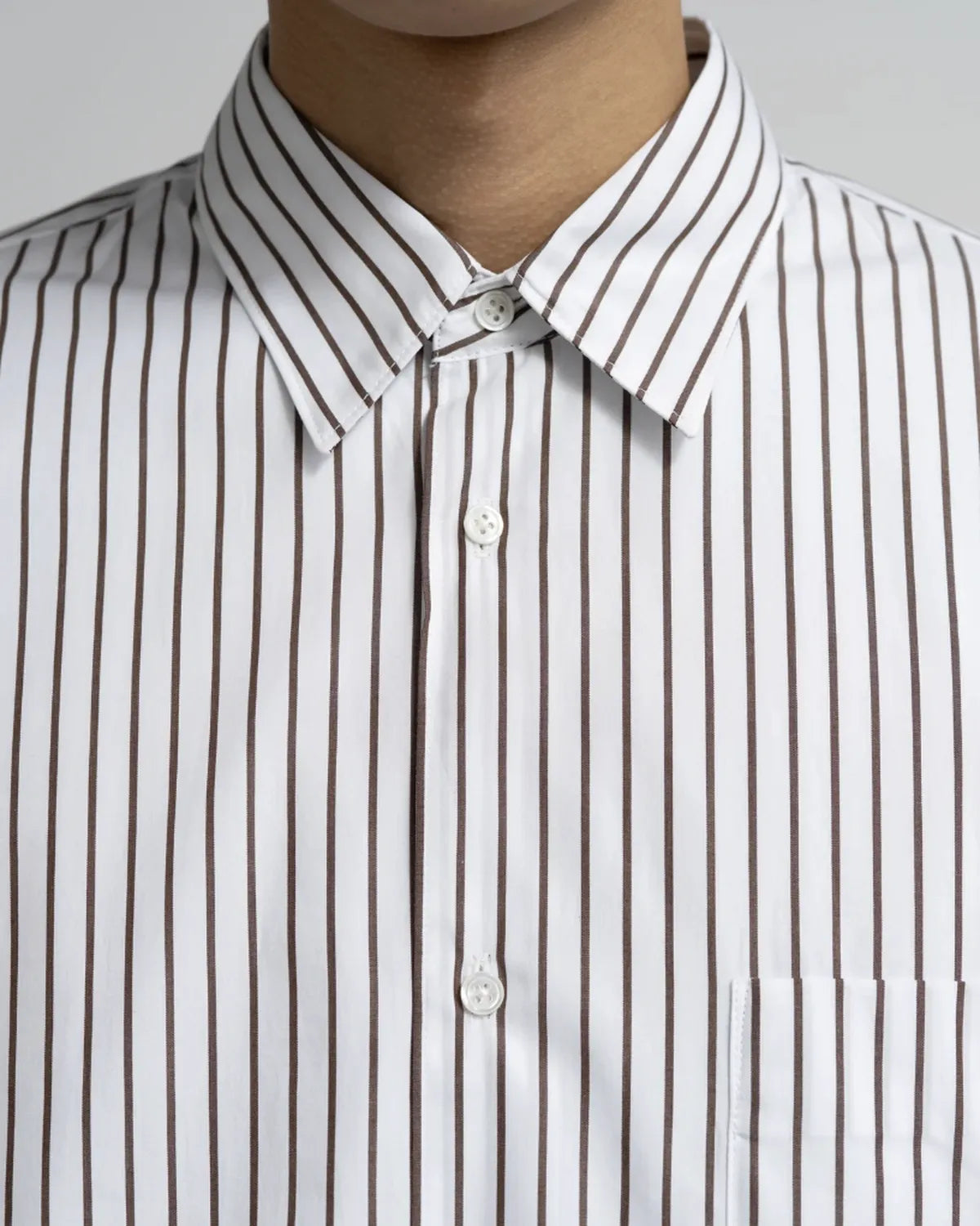 Graphpaper / SIDOGRAS Stripe Regular Collar Shirt (GM254-50024STB)
