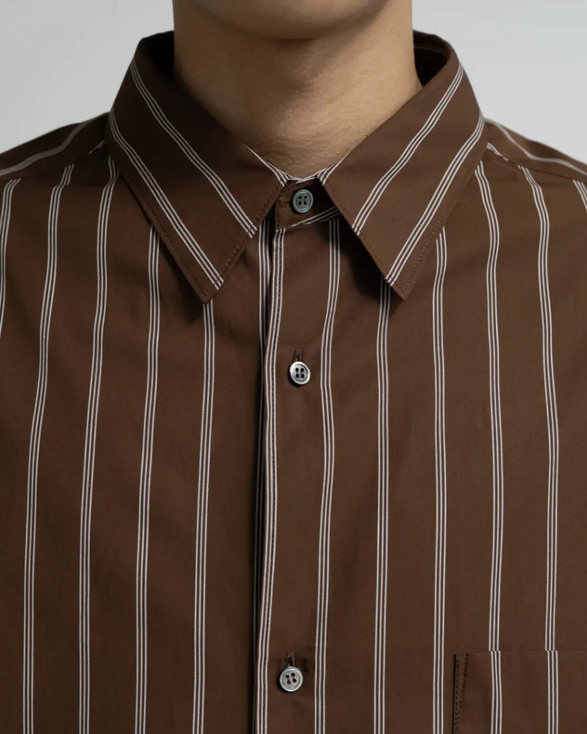 Graphpaper / SIDOGRAS Stripe L/S Oversized Regular Collar Shirt (GM254-50025STB)