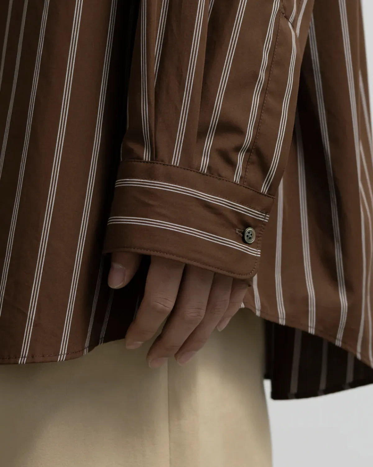 Graphpaper / SIDOGRAS Stripe L/S Oversized Regular Collar Shirt (GM254-50025STB)