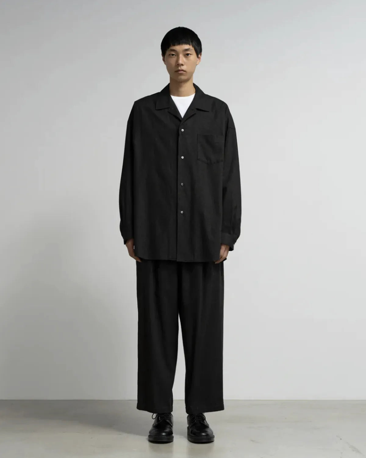 Graphpaper / SIDOGRAS Cotton Herringbone Flannel Sleeping Shirt (GM254-50044)