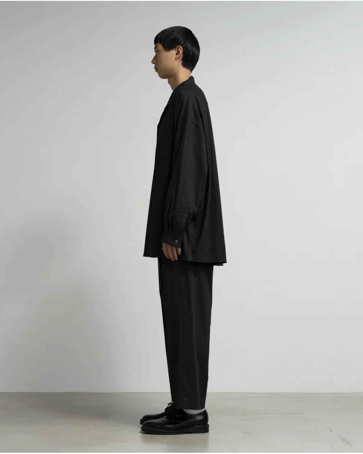 Graphpaper / SIDOGRAS Cotton Herringbone Flannel Sleeping Shirt (GM254-50044)