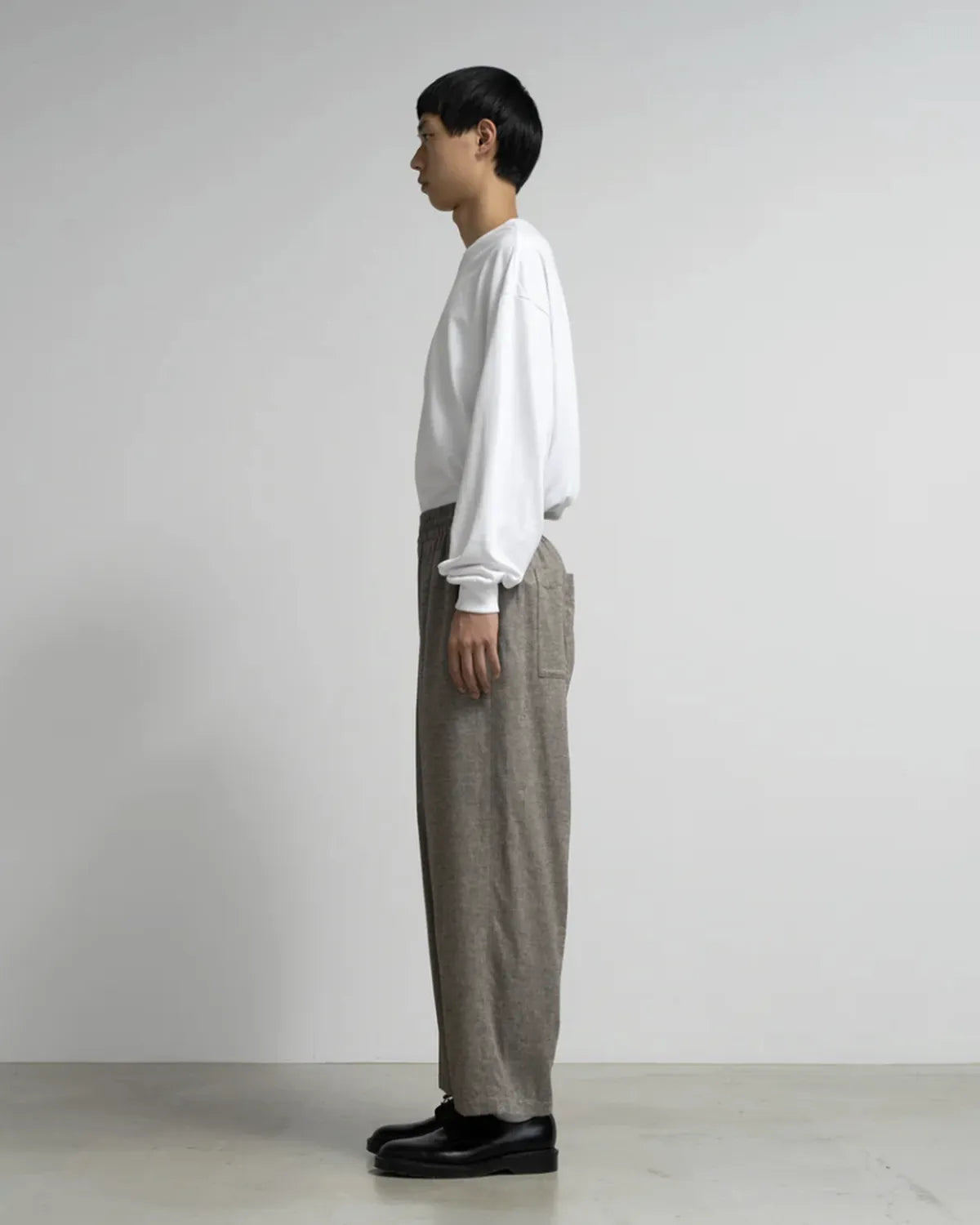 Graphpaper / SIDOGRAS Cotton Herringbone Flannel Sleeping Pants (GM254-40045)