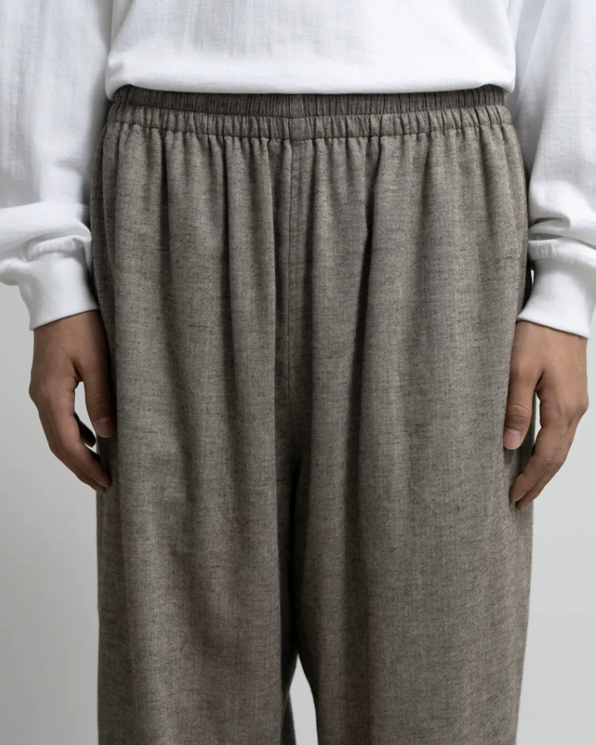 Graphpaper / SIDOGRAS Cotton Herringbone Flannel Sleeping Pants (GM254-40045)