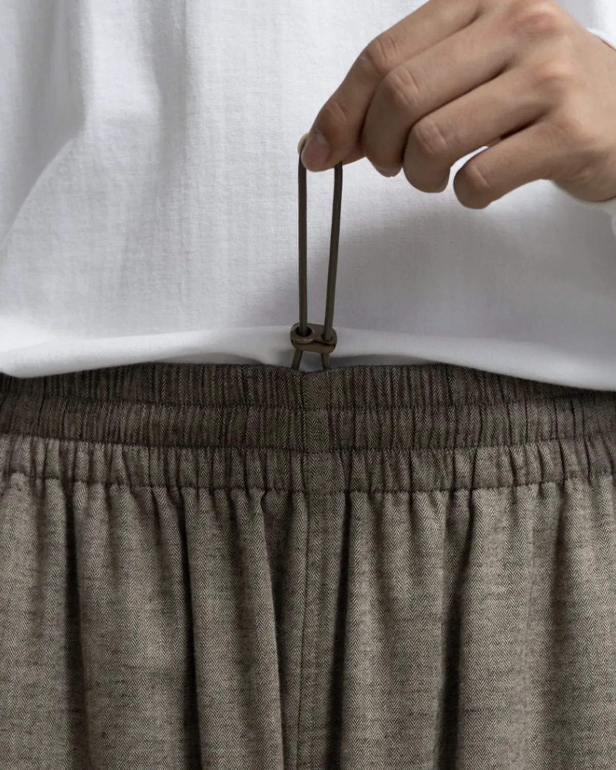 Graphpaper / SIDOGRAS Cotton Herringbone Flannel Sleeping Pants (GM254-40045)