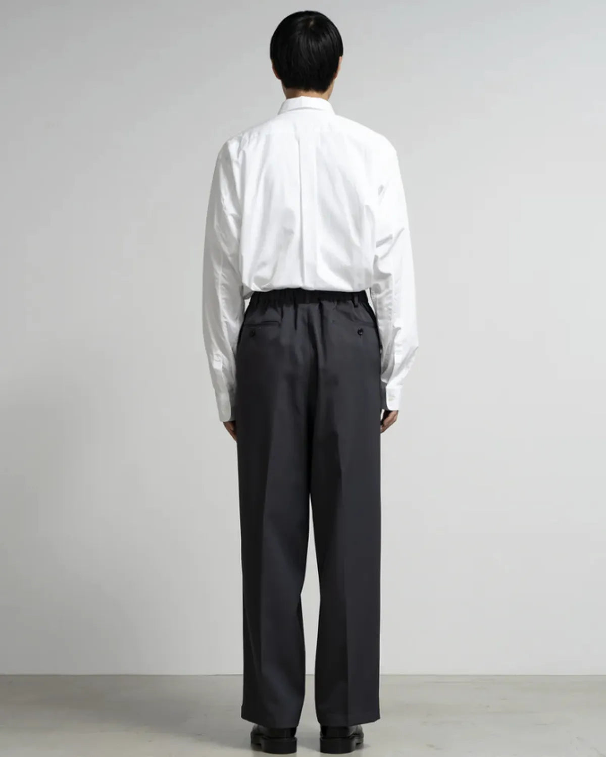 Graphpaper / Scale Off Wool Wide Slacks (GM254-40041B)