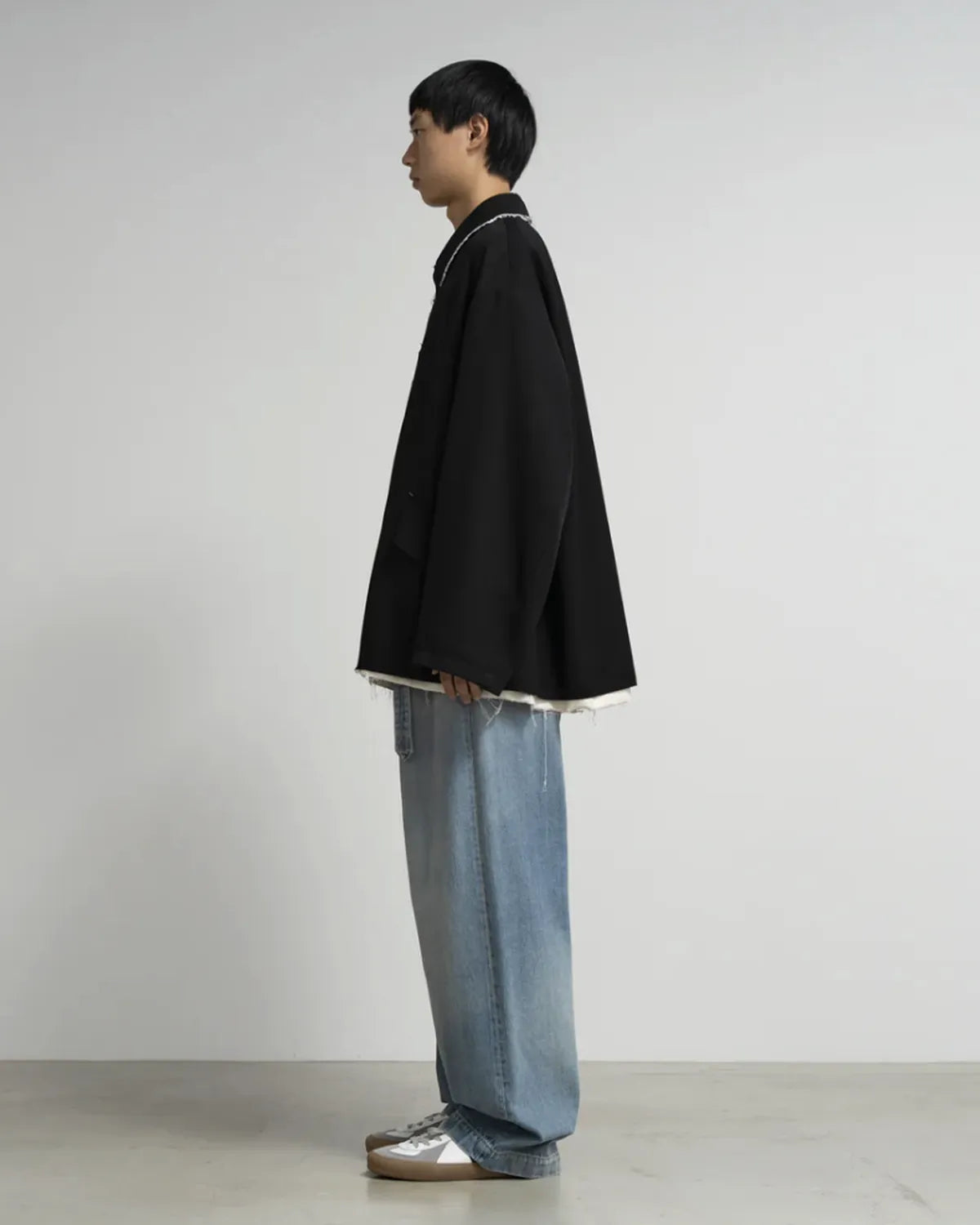 Graphpaper × CAMIEL FORTGEN / C.F × GP Wool Gabardine Coat (GM254-10105)