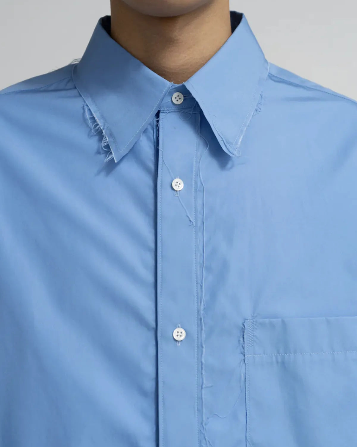 Graphpaper × CAMIEL FORTGEN / C.F × GP High Count Regular Collar Round Cut Shirt (GM254-50102)