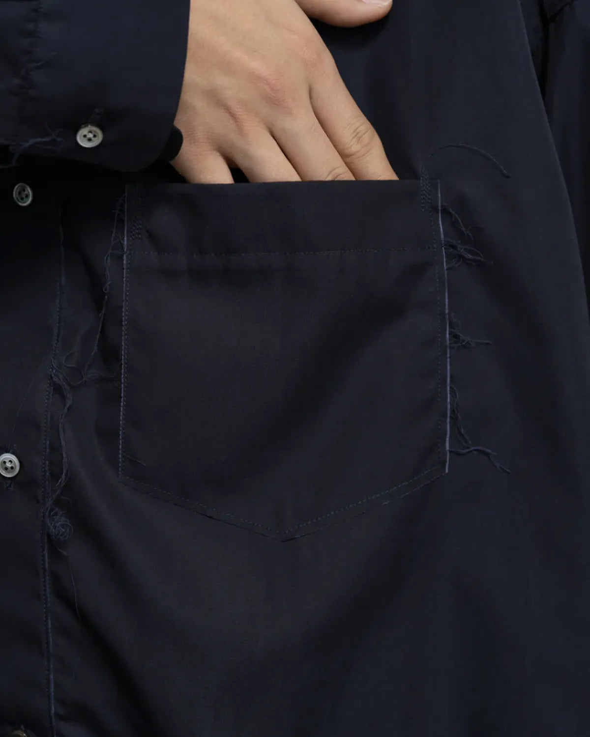 Graphpaper × CAMIEL FORTGEN / C.F × GP High Count Regular Collar Round Cut Shirt (GM254-50102)