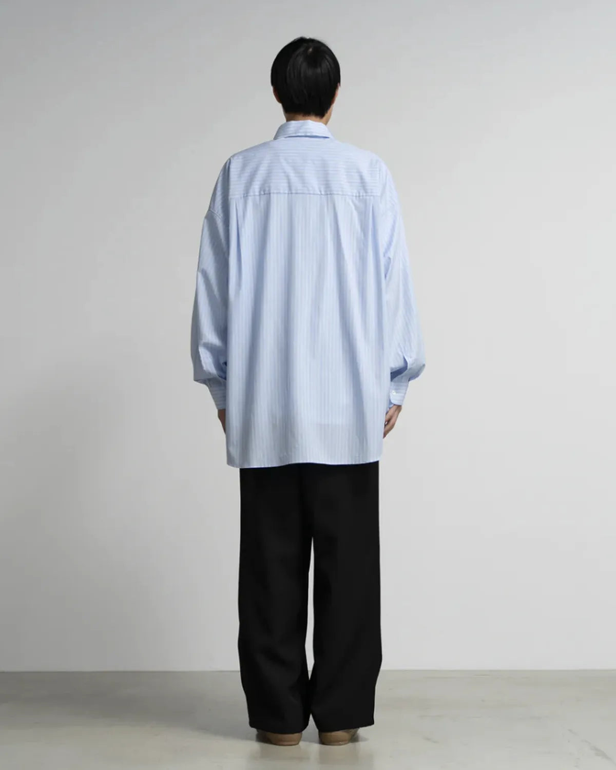 Graphpaper × CAMIEL FORTGEN / C.F × GP High Count Regular Collar Round Cut Shirt (GM254-50102)