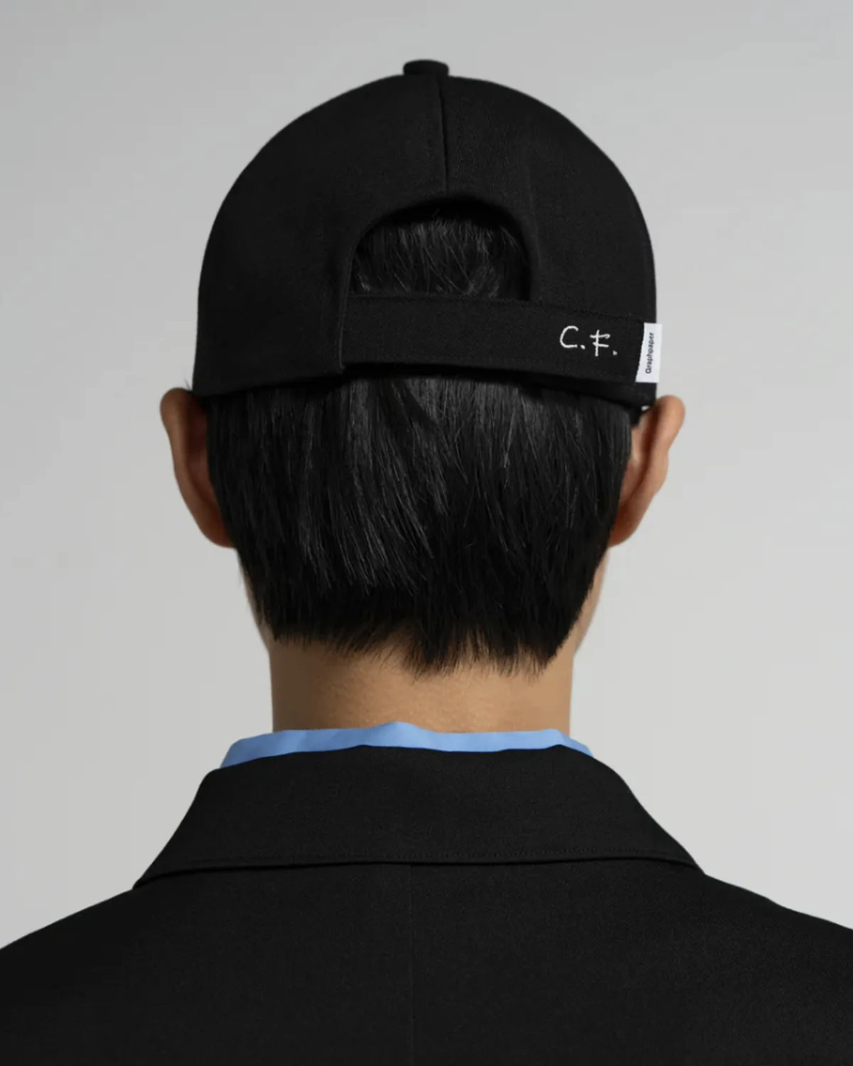 Graphpaper × CAMIEL FORTGEN / C.F × GP Back Satin Gabardine 6 Panel Cap (GM254-90107)