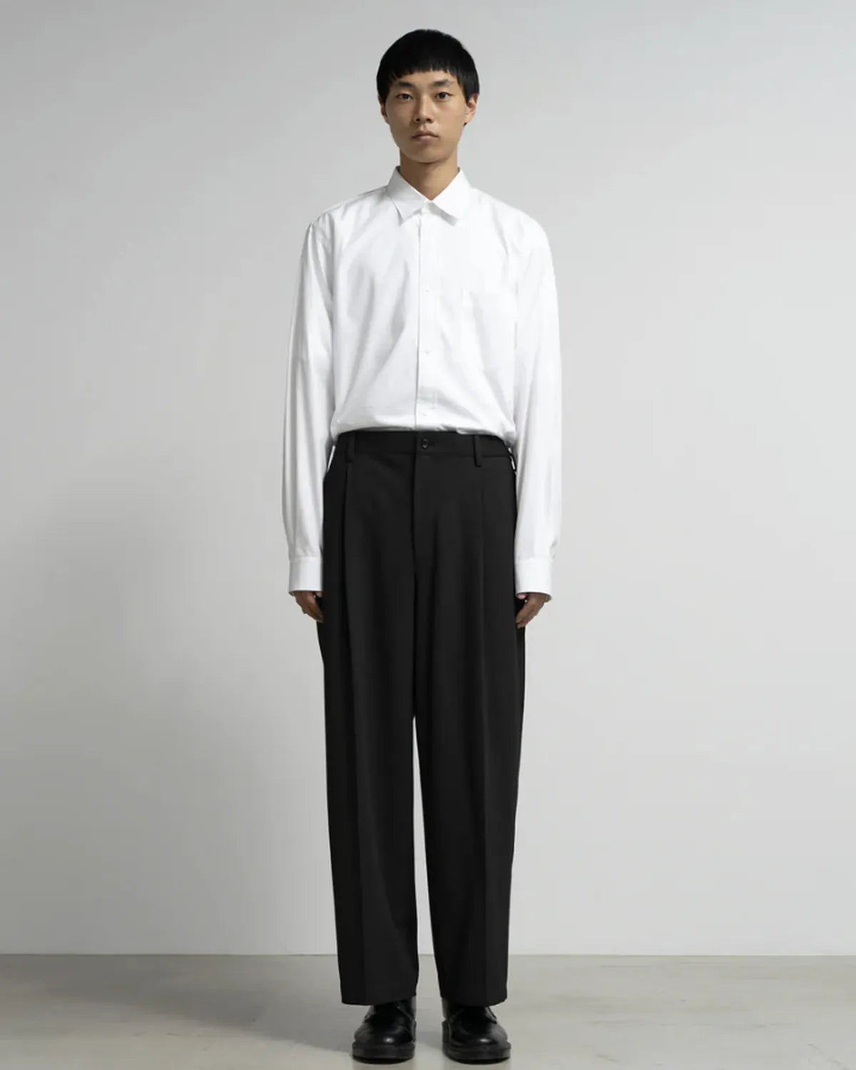 Graphpaper / SIDOGRAS Melange Ponte Wide Slacks (GM254-40052)