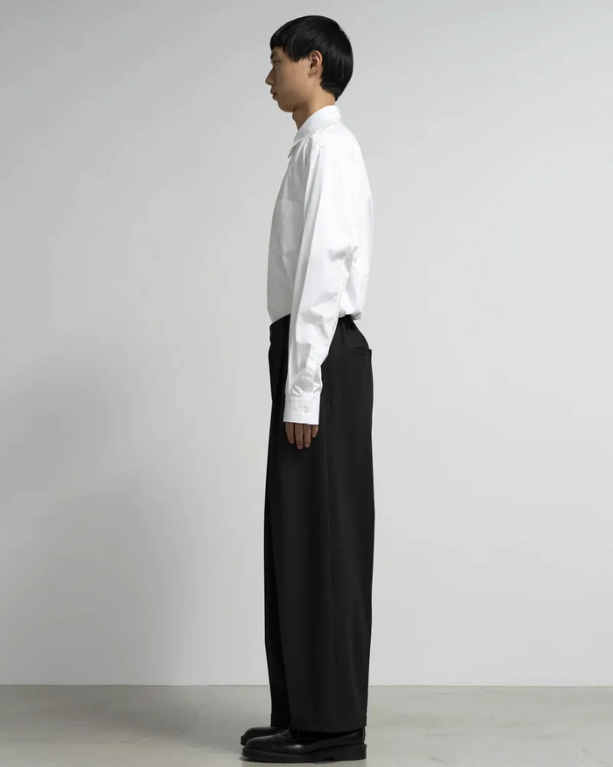 Graphpaper / SIDOGRAS Melange Ponte Wide Slacks (GM254-40052)