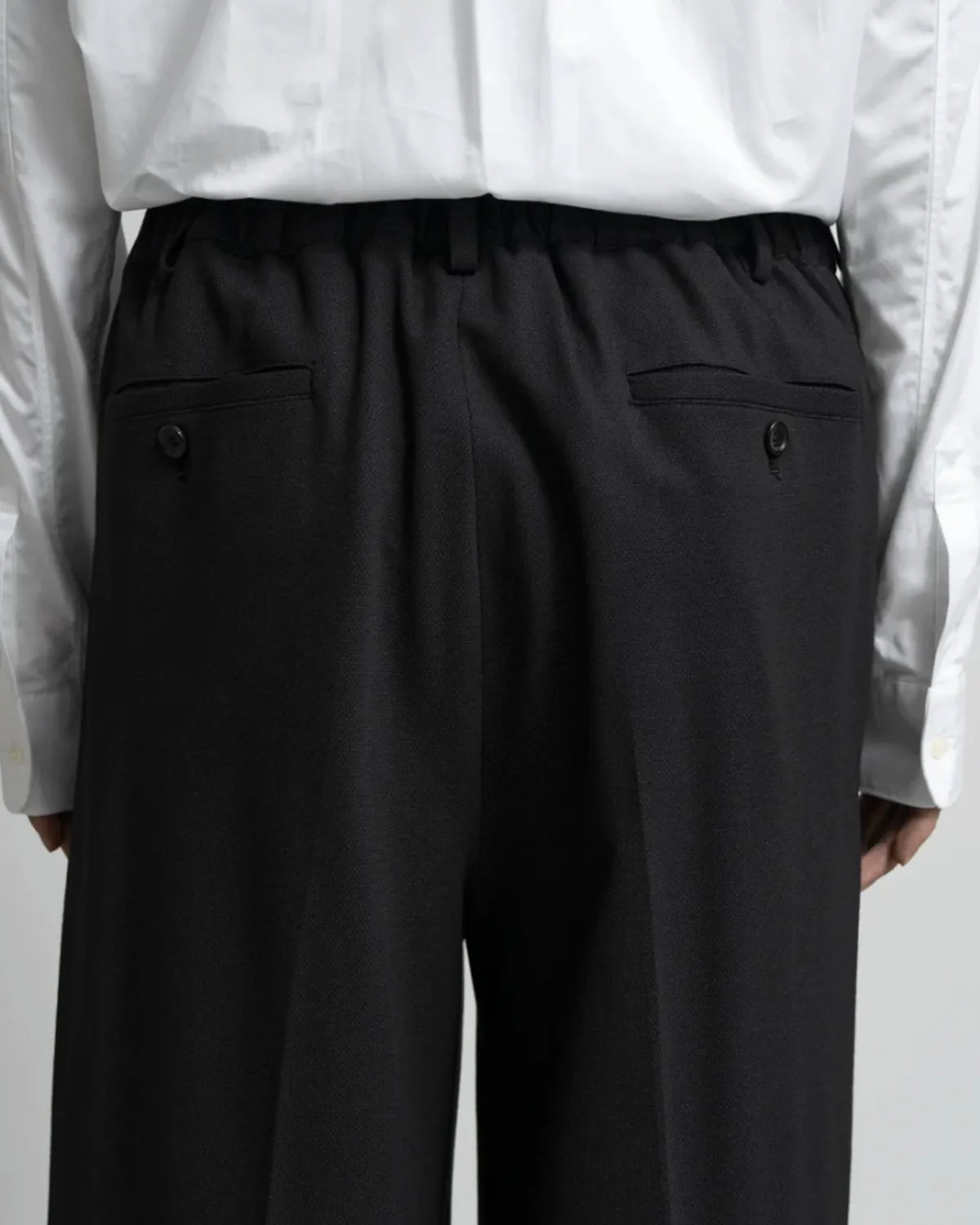 Graphpaper / SIDOGRAS Melange Ponte Wide Slacks (GM254-40052)