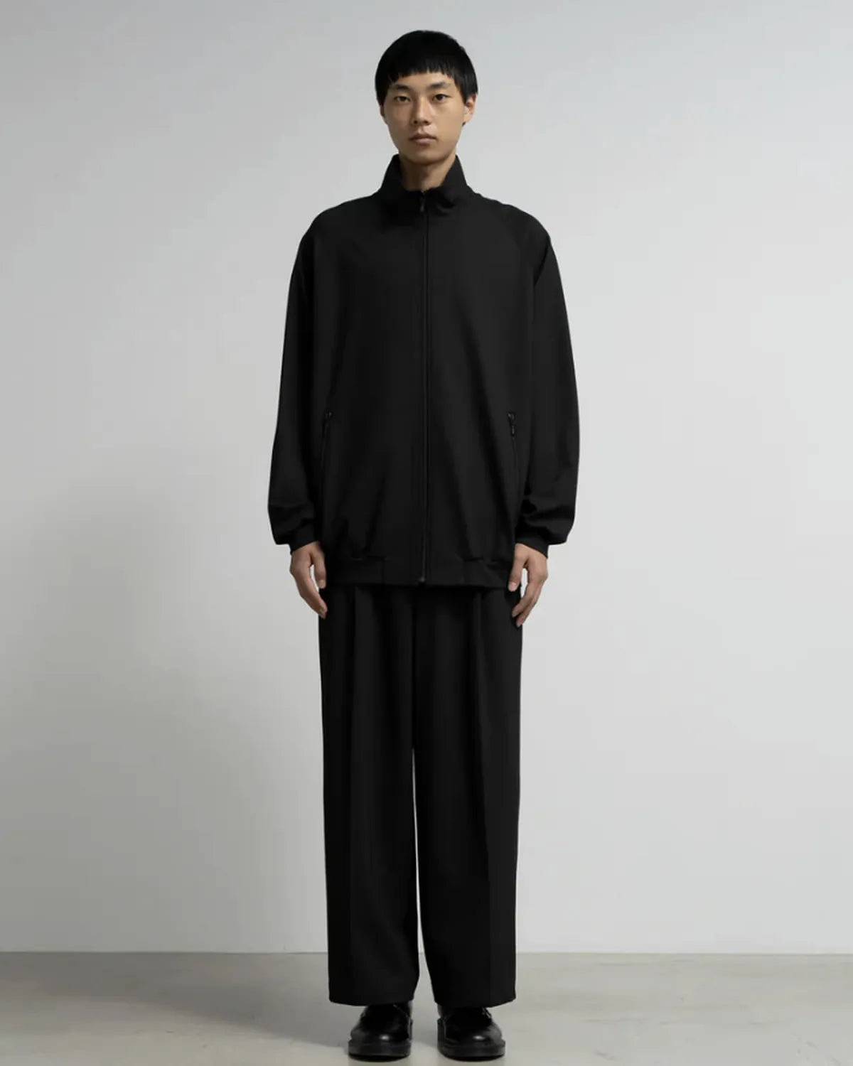 Graphpaper / SIDOGRAS Melange Ponte Wide Slacks (GM254-40052)