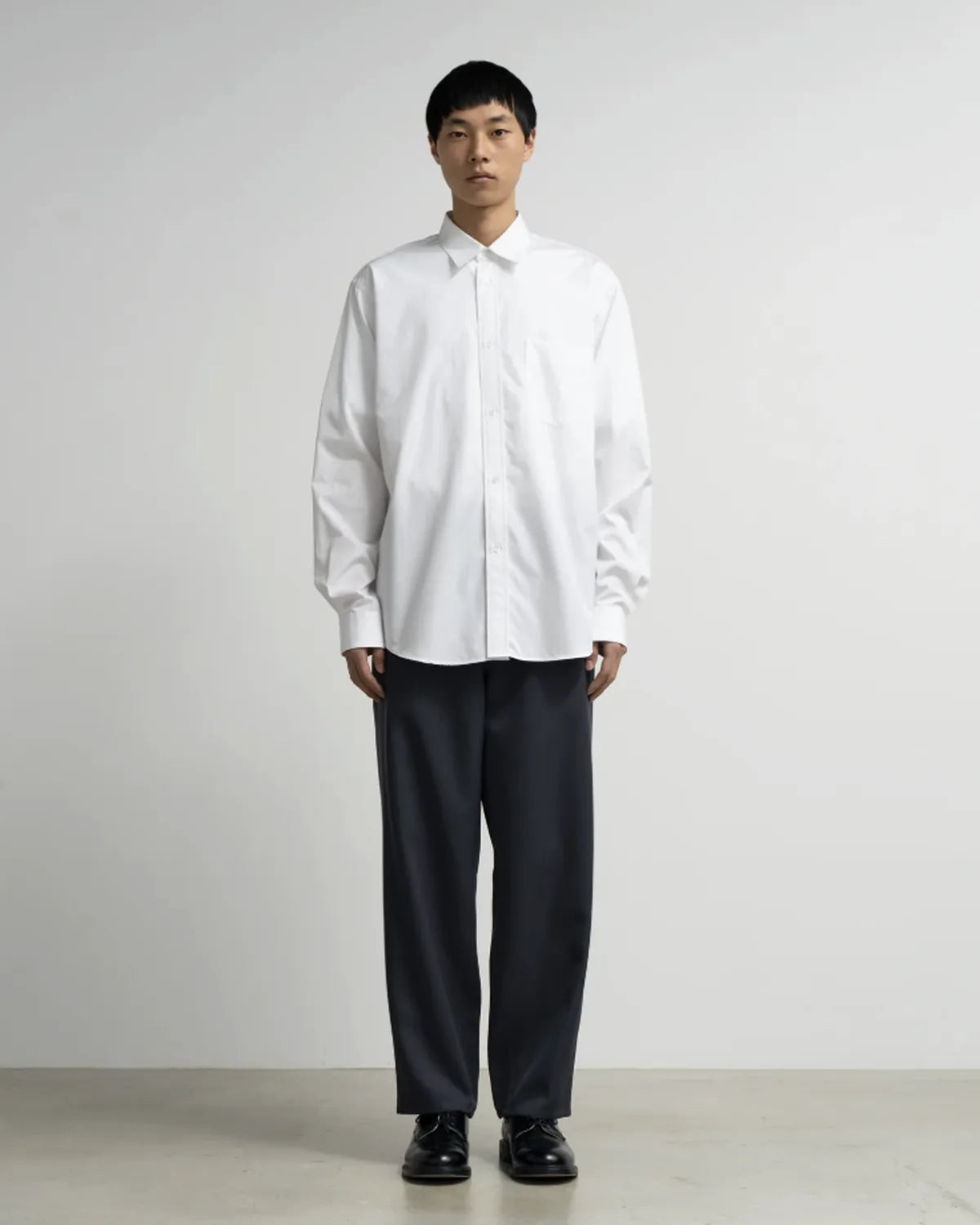 Graphpaper / High Count Regular Collar Round Cut Shirt (GM261-50032B)