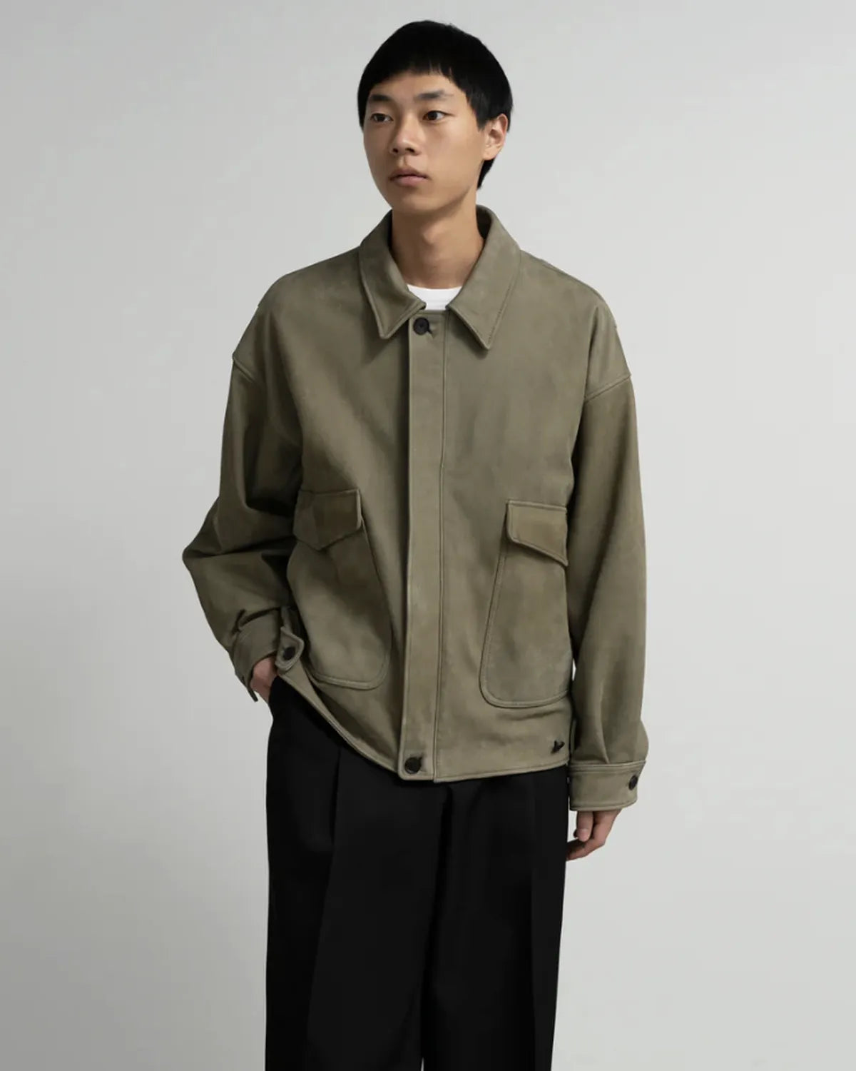 Graphpaper × YOKE / COW NUBACK LEATHER BLOUSON (YK25FW01017B-GP / GM253-30901Y)