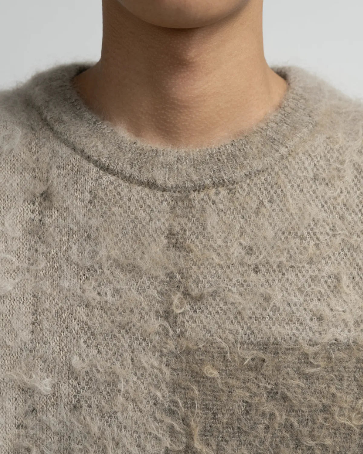 Graphpaper × YOKE / ABSTRACT JACQUARD CREWNECK SWEATER (YK25FW01110S-GP / GM253-70907Y)