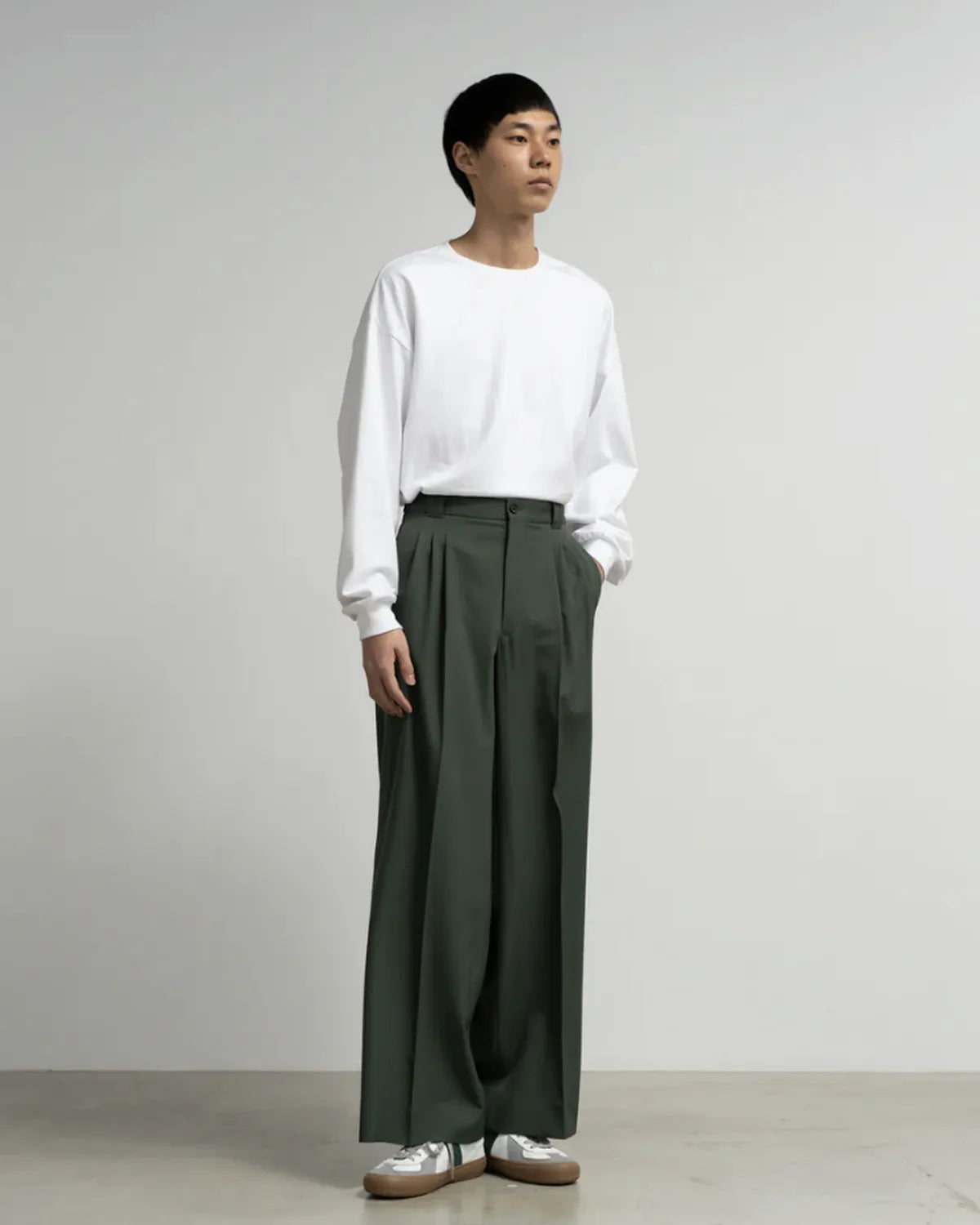 Graphpaper × YOKE / 3PLEATED WIDE TROUSERS (YK25FW01000P-GP / GM253-40903Y)