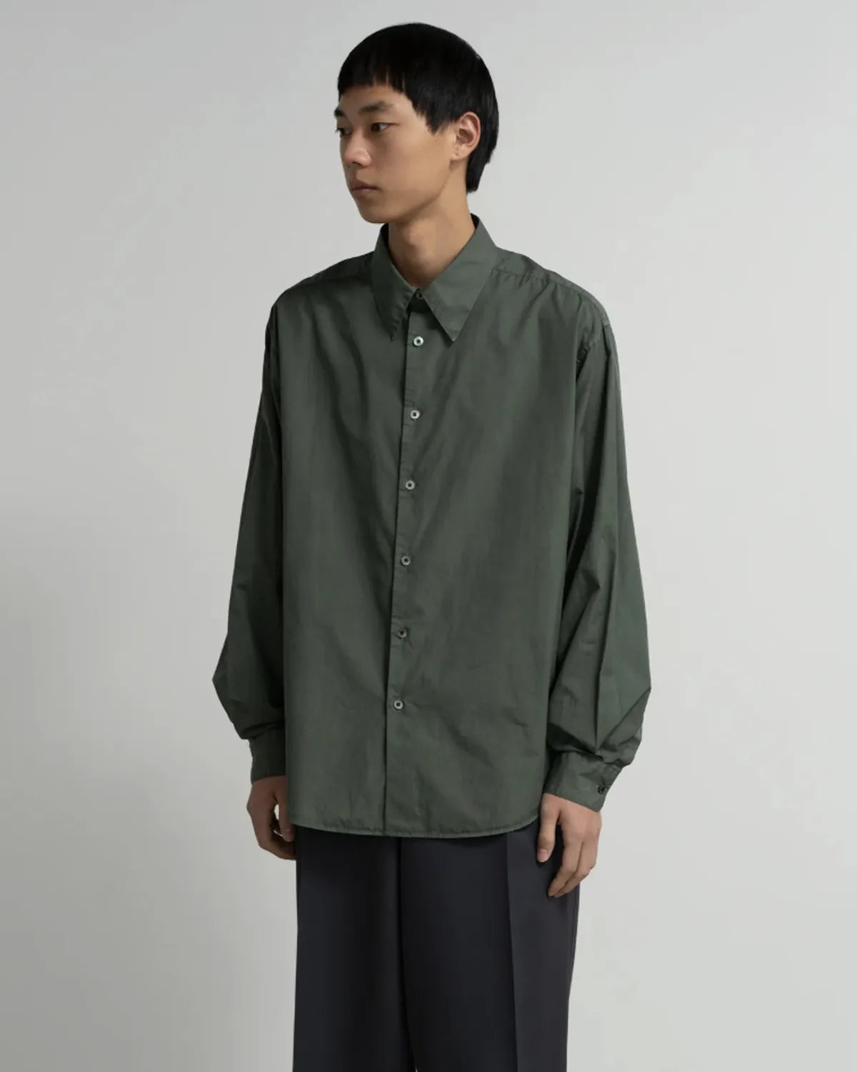Graphpaper × YOKE / PIGMENT DYED REGULAR SHIRT (YK25FW01278SH-GP / GM253-50906Y)
