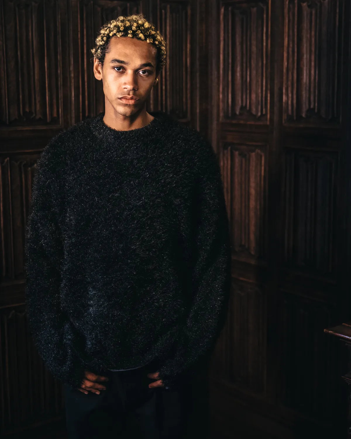 ©︎SAINT Mxxxxxx / CREW NECK KNIT -GLITTER (SM-HR1-0000-068)