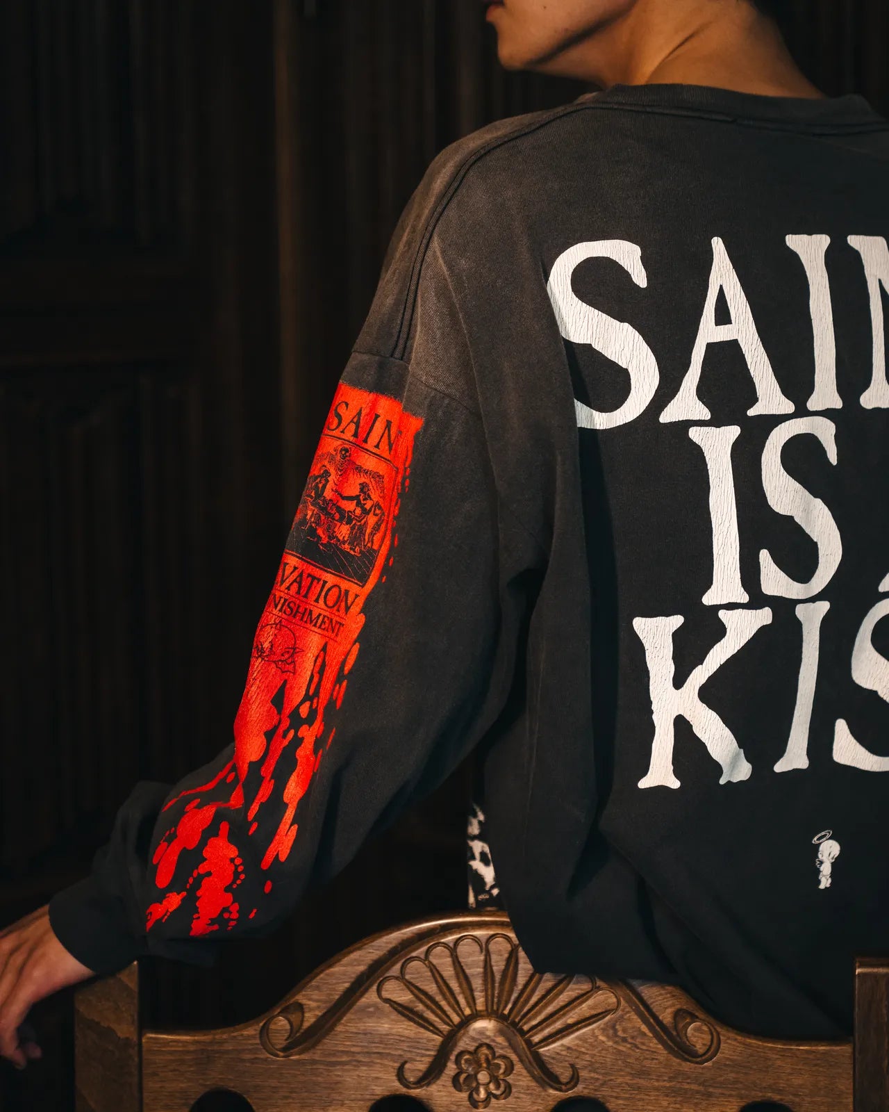 ©︎SAINT Mxxxxxx / LS TEE_SAINT IS A KISS (SM-HR1-0000-028)