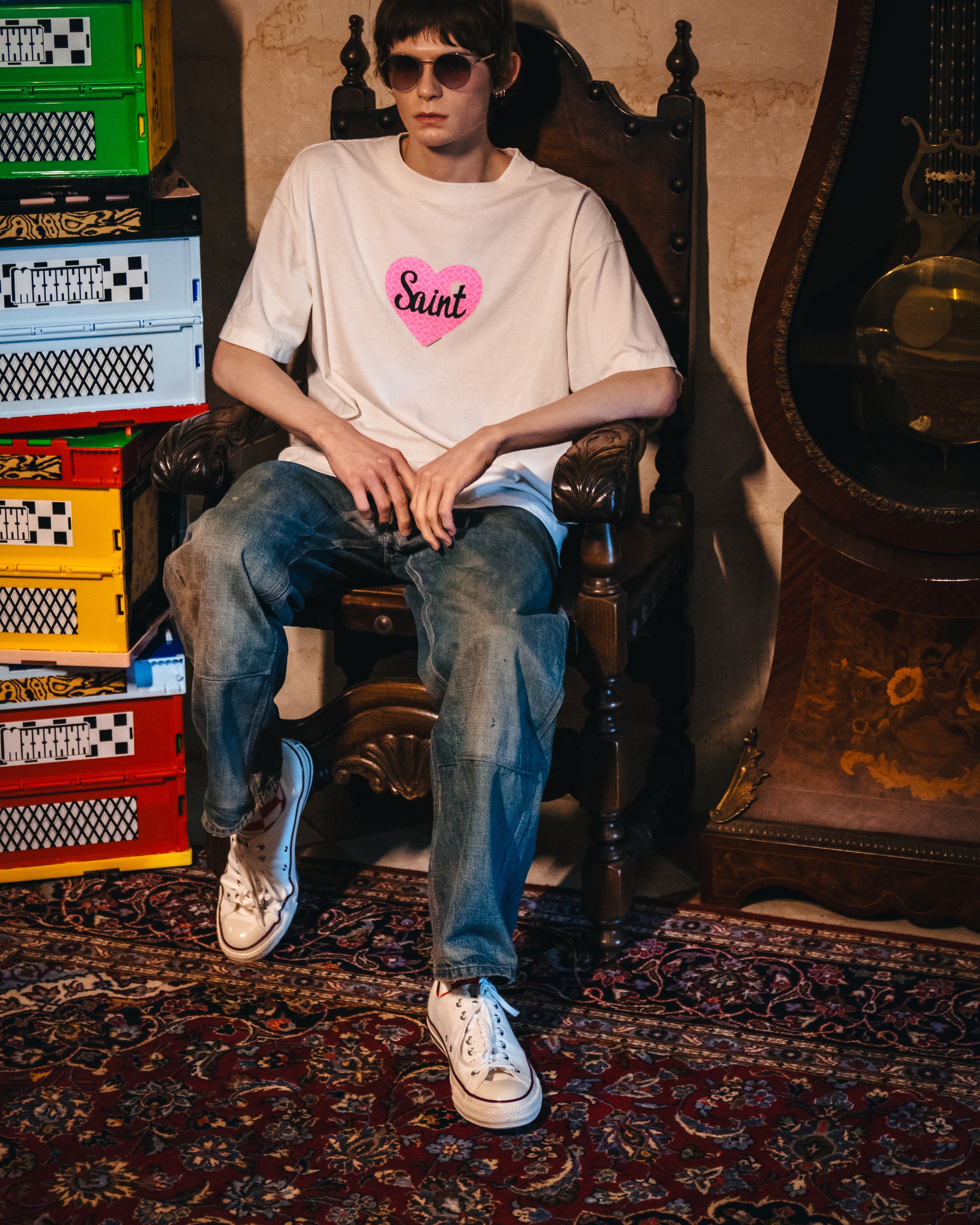 ©︎SAINT Mxxxxxx / SS TEE -HEART SAINT (SM-HR1-0000-019)