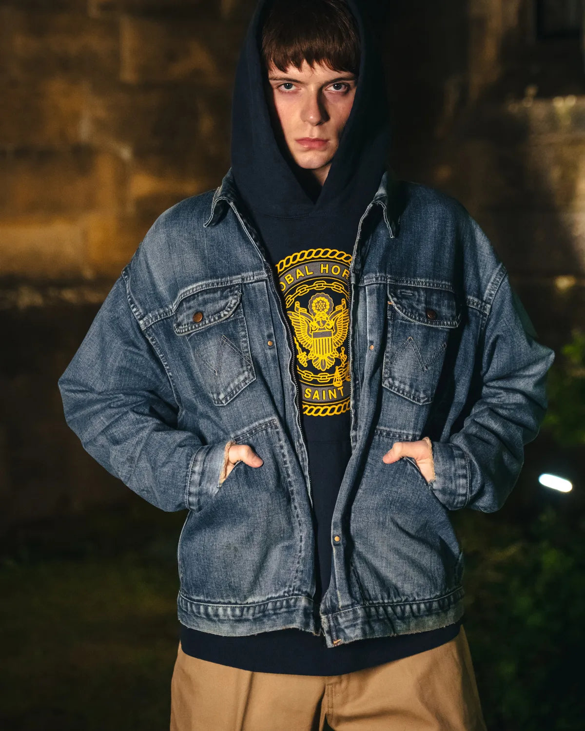 ©︎SAINT Mxxxxxx / DENIM JACKET / M (SM-HR1-0000-080)