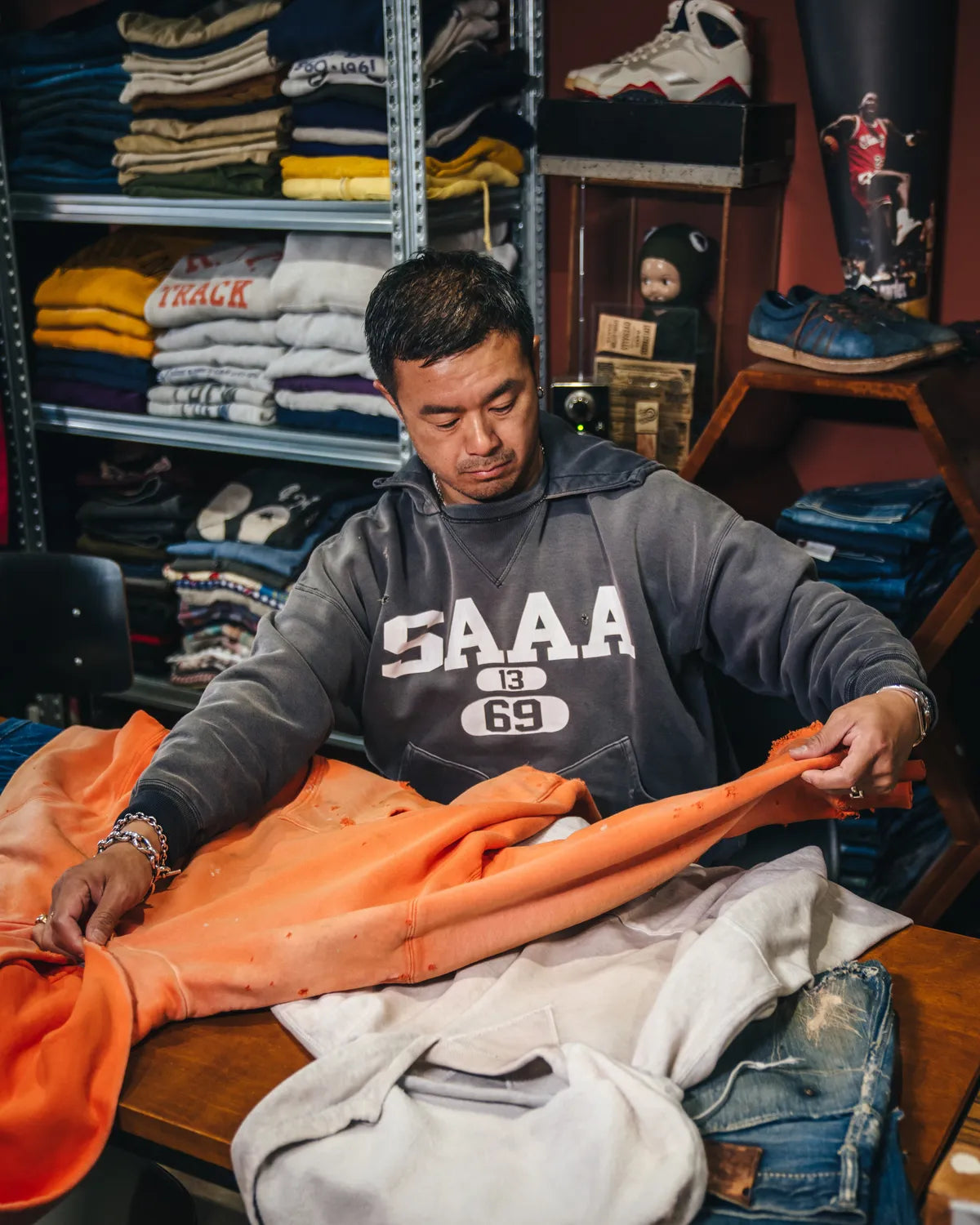 ©︎SAINT Mxxxxxx × BerBerJin / BB_AFTER HOODED DBL FC/SAA (SM-HR1-0000-C58)