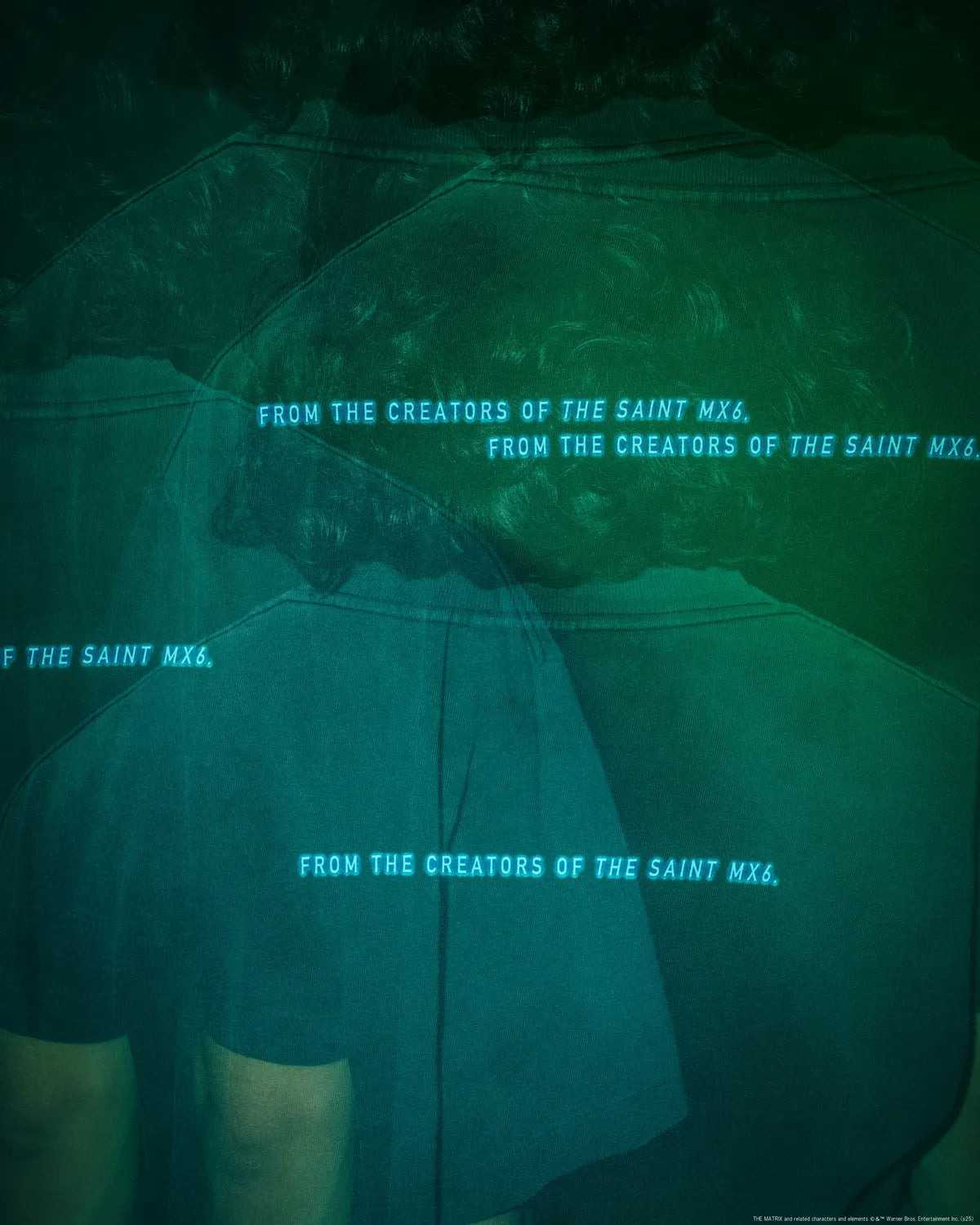 ©︎SAINT Mxxxxxx × The Matrix / MTRX_SS TEE_THE MATRIX GREEN LOGO (SM-HR1-0000-C42)