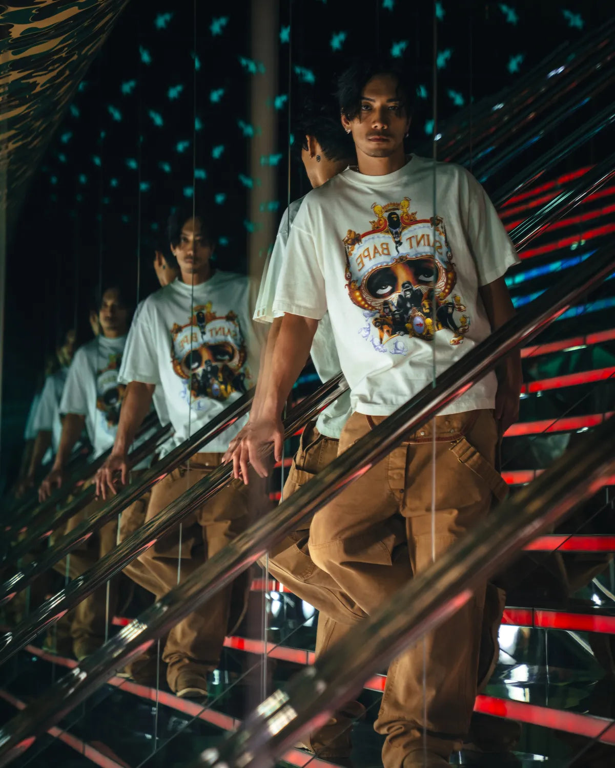 ©︎SAINT Mxxxxxx × A BATHING APE® / BAPE_SS TEE_GENERATION (SM-HR1-0000-C36)