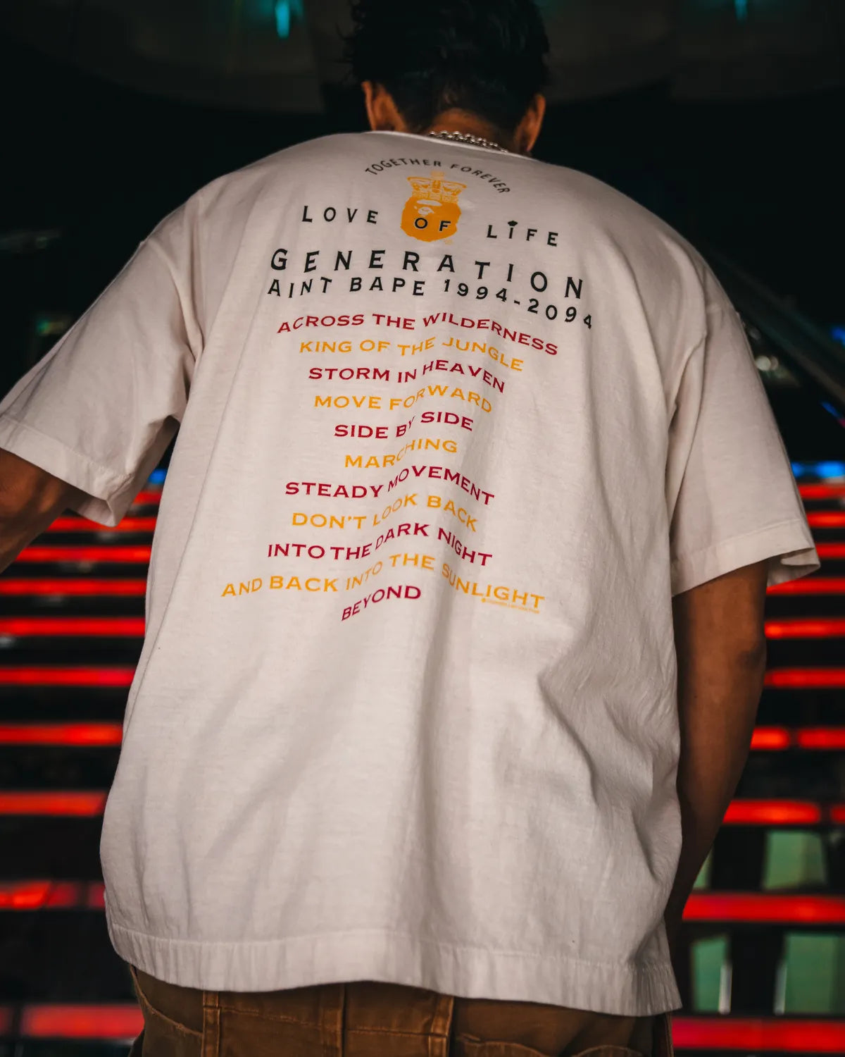 ©︎SAINT Mxxxxxx × A BATHING APE® / BAPE_SS TEE_GENERATION (SM-HR1-0000-C36)