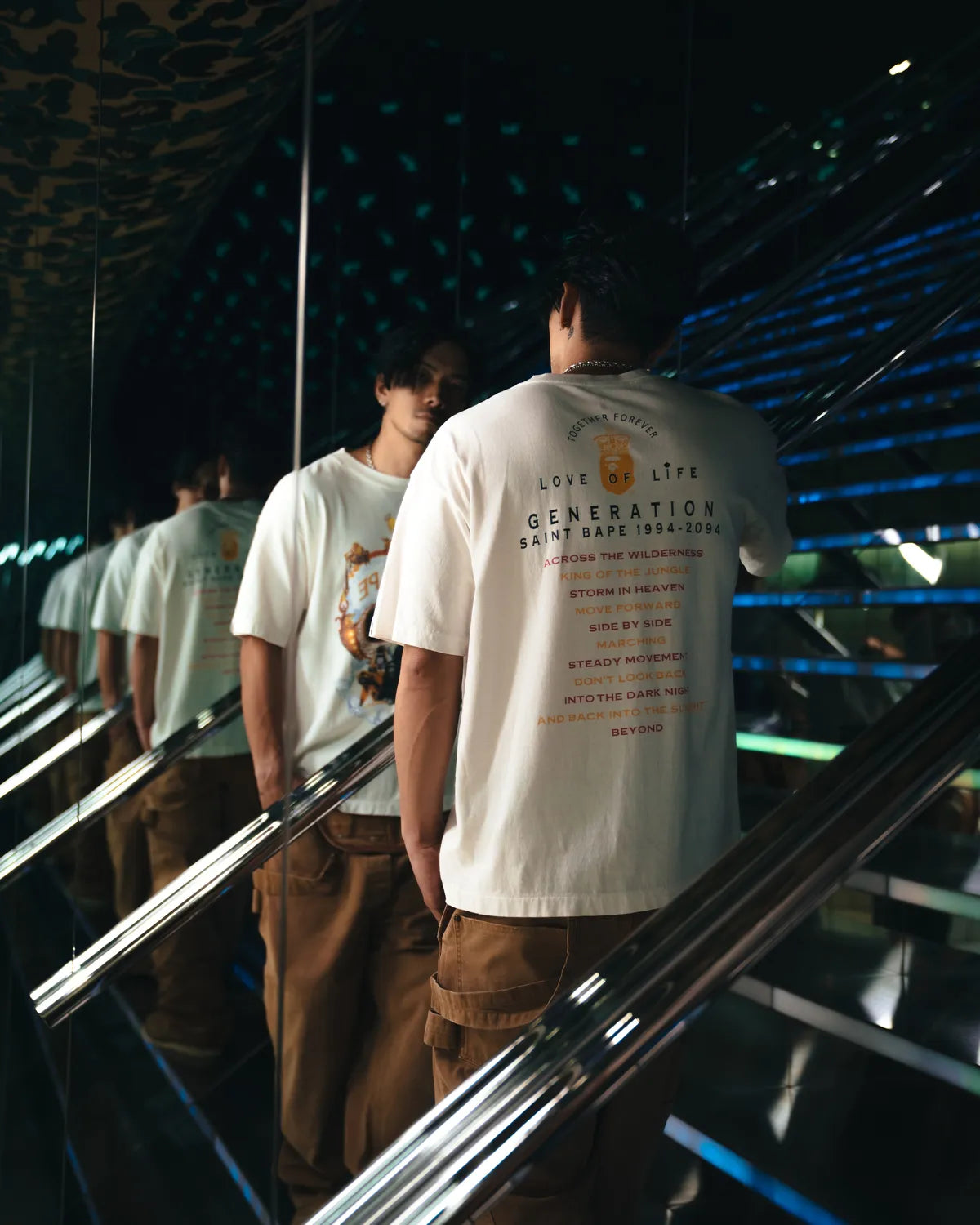©︎SAINT Mxxxxxx × A BATHING APE® / BAPE_SS TEE_GENERATION (SM-HR1-0000-C36)