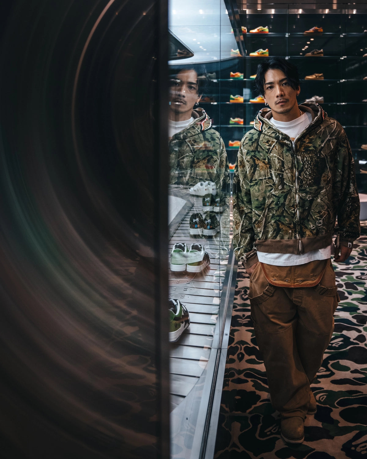 ©︎SAINT Mxxxxxx × A BATHING APE® / BAPE_ZIP HOODIE (SM-HR1-0000-C38)