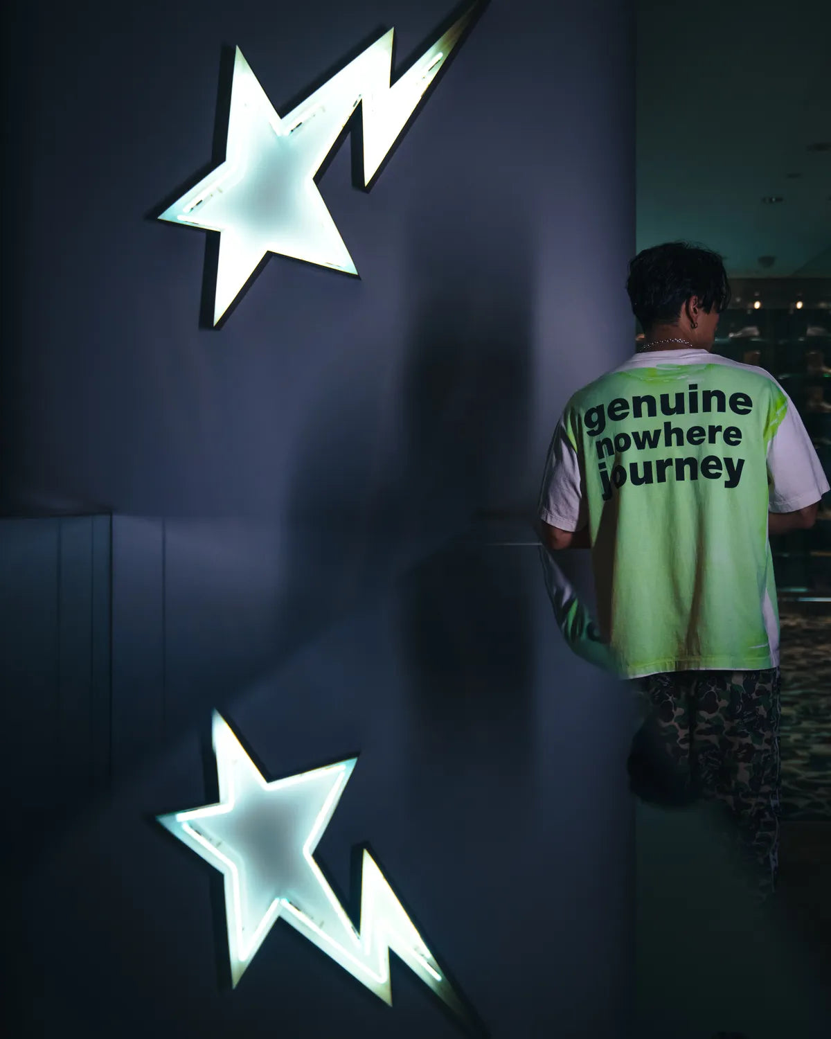 ©︎SAINT Mxxxxxx × A BATHING APE® / BEPA_SS TEE_HANDPRINT (SM-HR1-0000-C34)