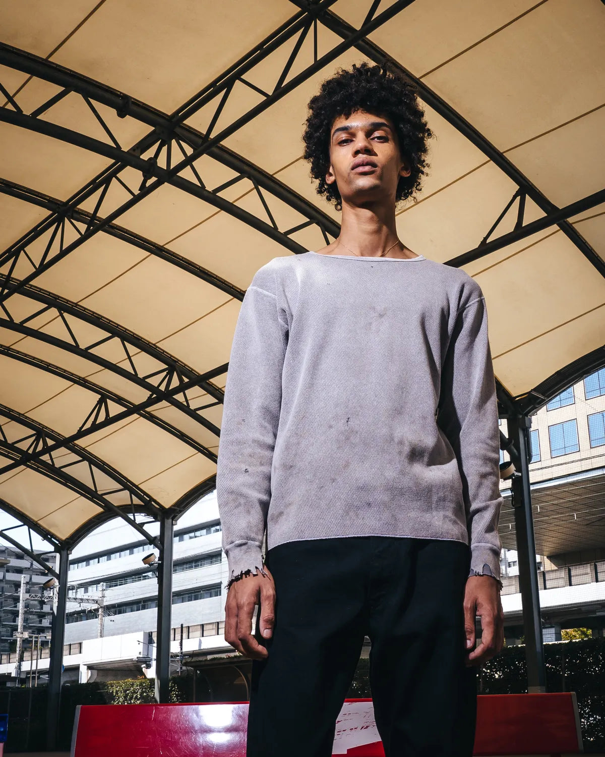 ©︎SAINT Mxxxxxx / HONEYCOMB THARMAL SHIRT (SM-MK8-0000-034)