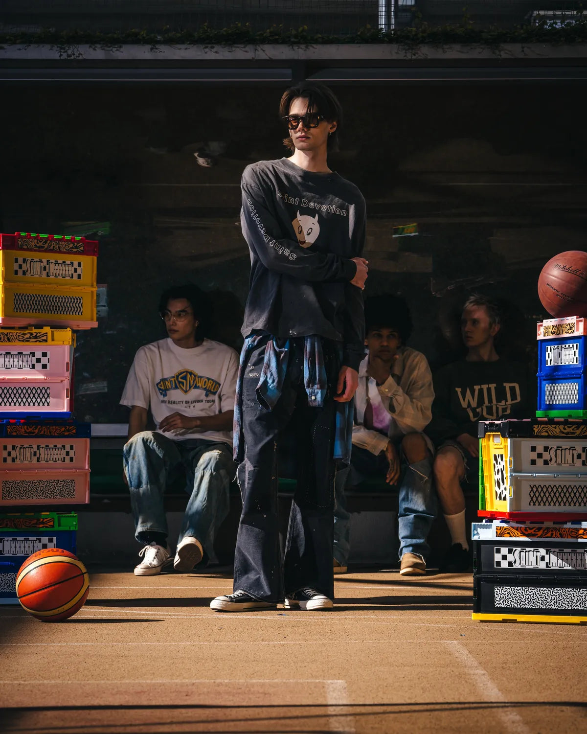 ©︎SAINT Mxxxxxx / LS T-SHIRT / SAINT DEVOTION (SM-MK8-0000-027)