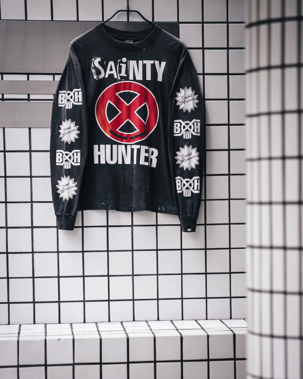 ©︎SAINT Mxxxxxx × BOUNTY HUNTER / BH_LS T-SHIRT / SAINTY HUNTER (SM-MK8-0000-C31)