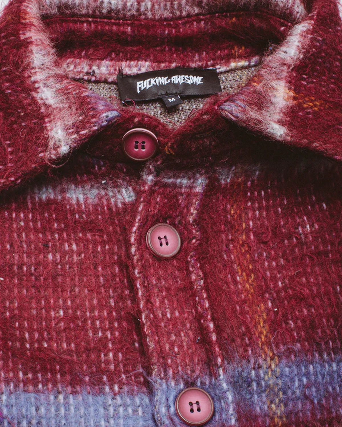 FUCKING AWESOME / Color Wash Oversized Flannel