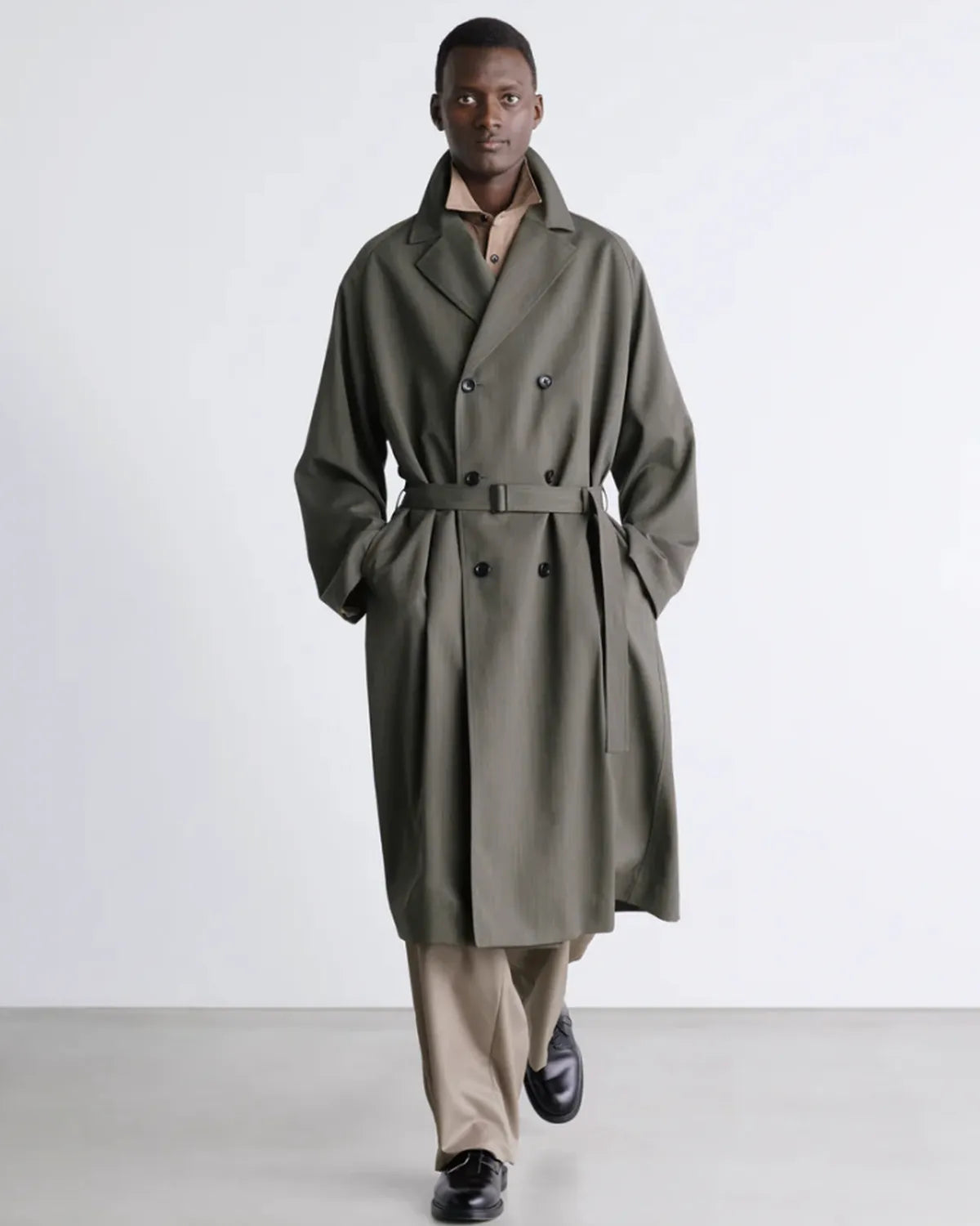 Graphpaper / Extra Fine Wool Easy Wide Pants (GM261-40467)