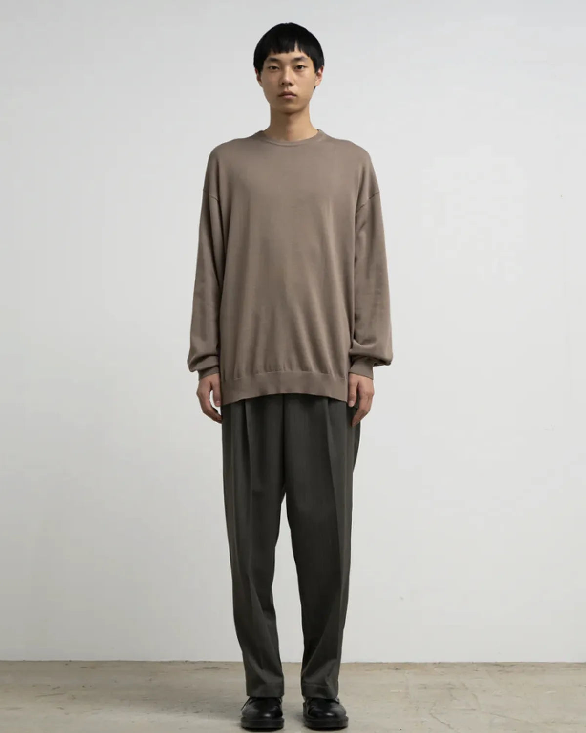 Graphpaper / Suvin High Gauge L/S Crew Neck Knit (GU261-80260C)