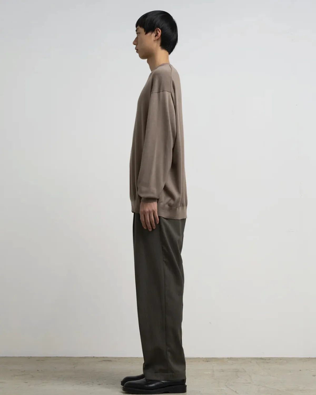 Graphpaper / Suvin High Gauge L/S Crew Neck Knit (GU261-80260C)