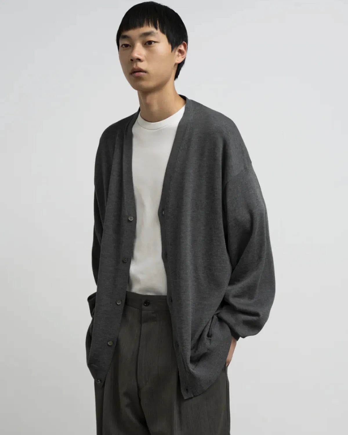 Graphpaper / Suvin High Gauge Knit Cardigan (GU261-80261C)