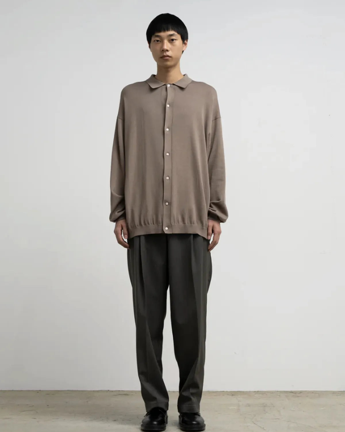 Graphpaper / Suvin High Gauge Knit Oversized L/S Shirt (GU261-80263C)